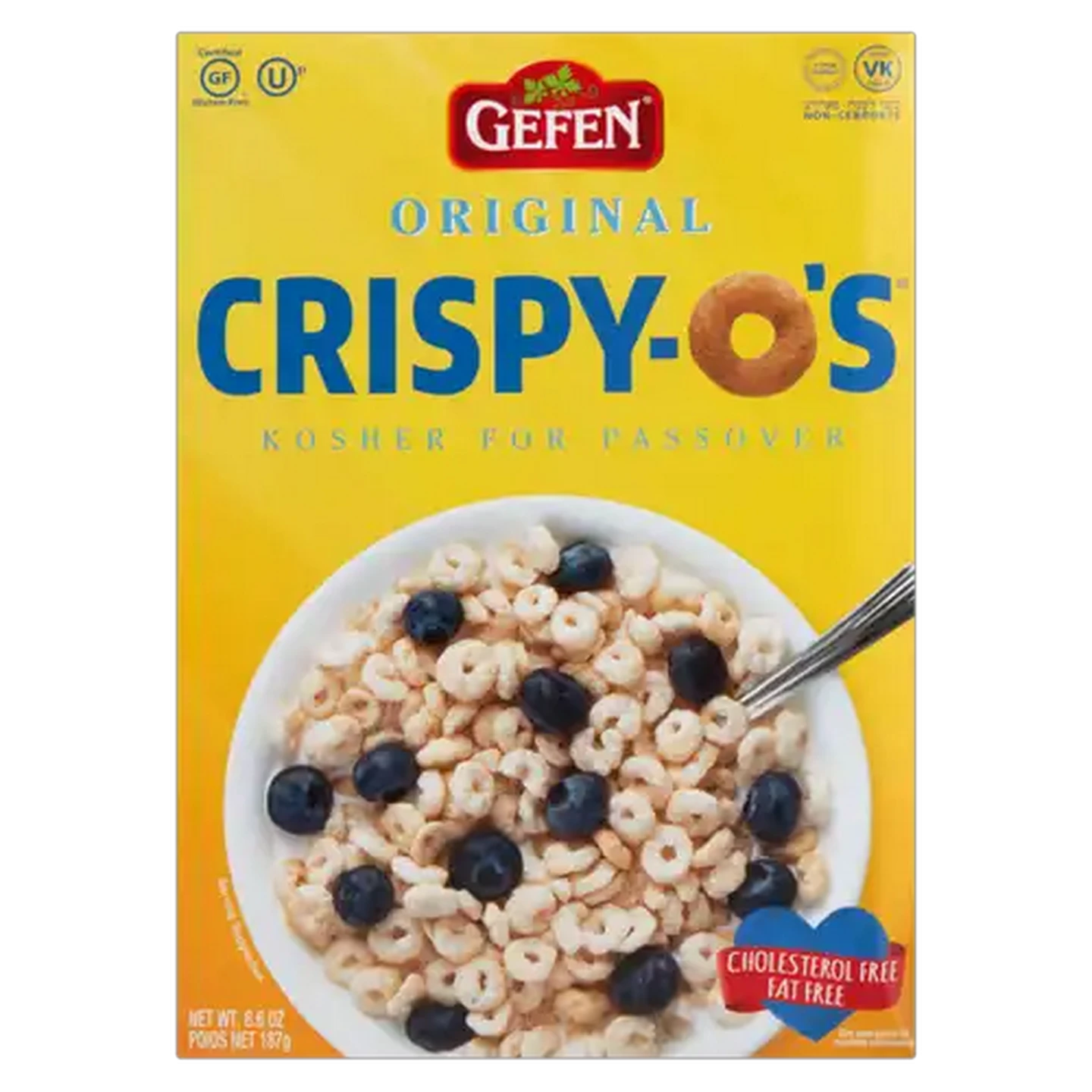 Image of Crispy-O's Plain Kosher Cereal 187g