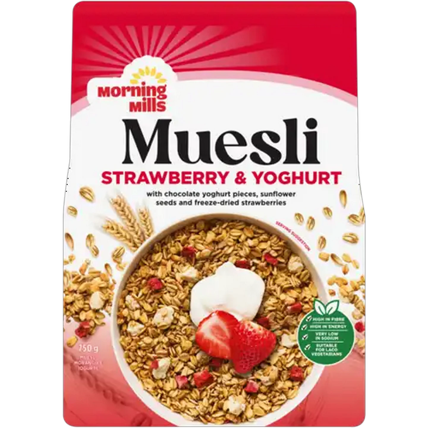 Image of Morning Mills Strawberry & Yoghurt Muesli 750g