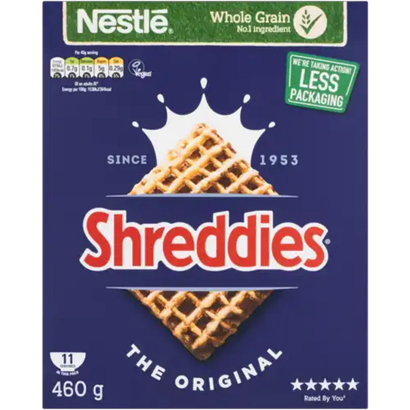 Image of Nestlé Whole Grain Original Shreddies Cereal 460g