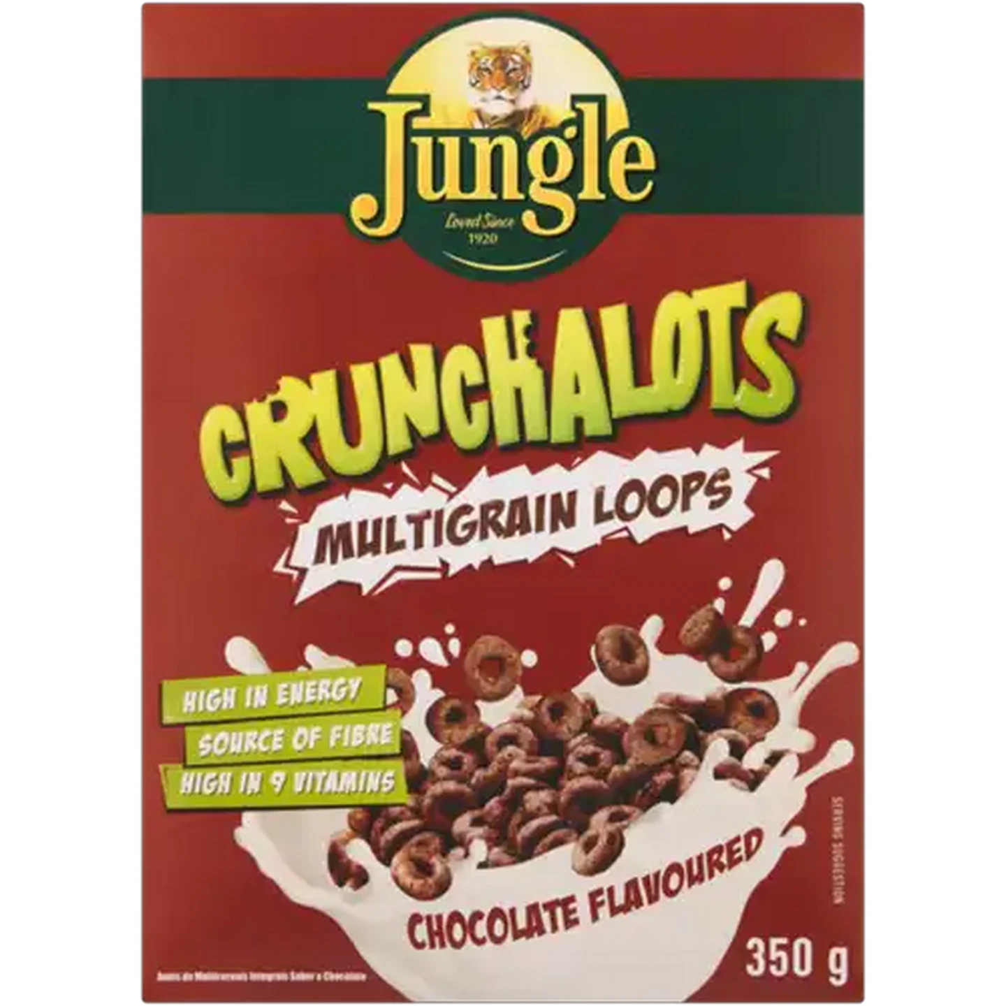 Image of Jungle Crunchalots Chocolate Flavoured Multigrain Loops 350g