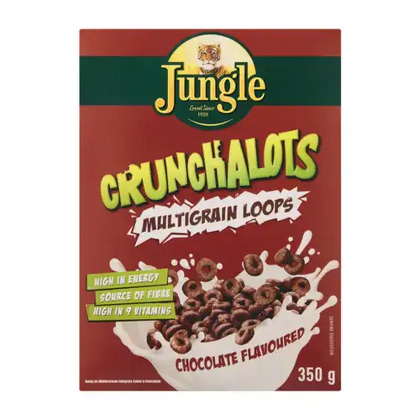 Image of Jungle Crunchalots Chocolate Flavoured Multigrain Loops 350g