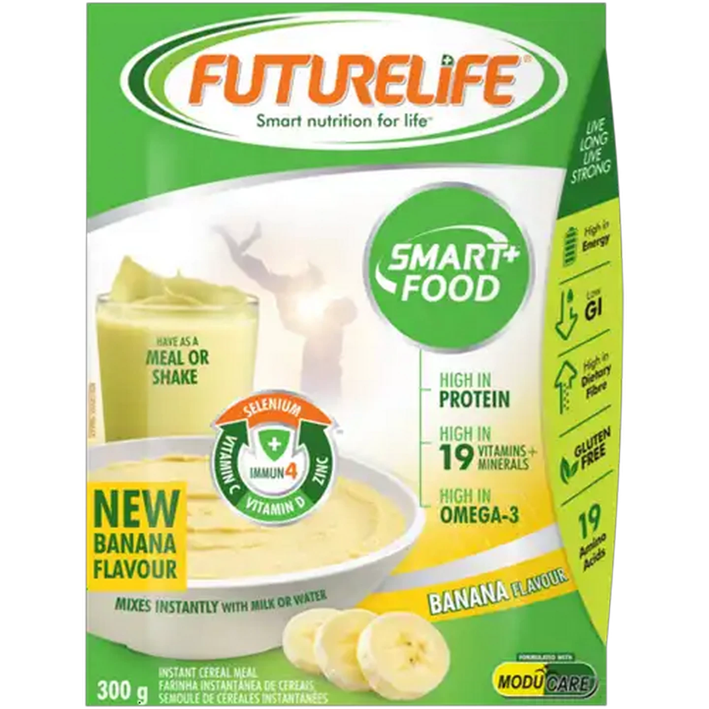 Image of FUTURELIFE Smart Food Banana Flavour Instant Cereal Meal 300g