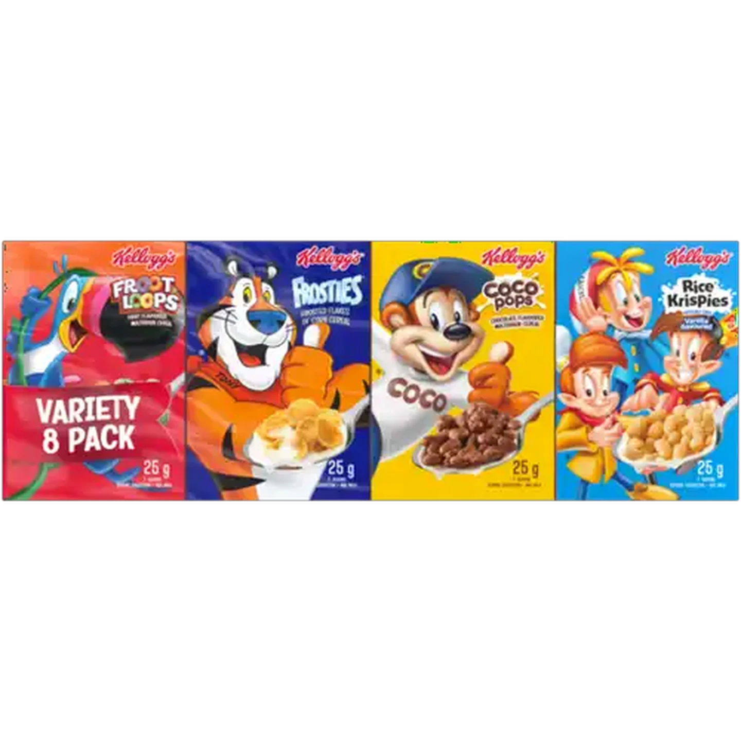 Image of Kellogg's Cereal Variety Pack 8 x 25g