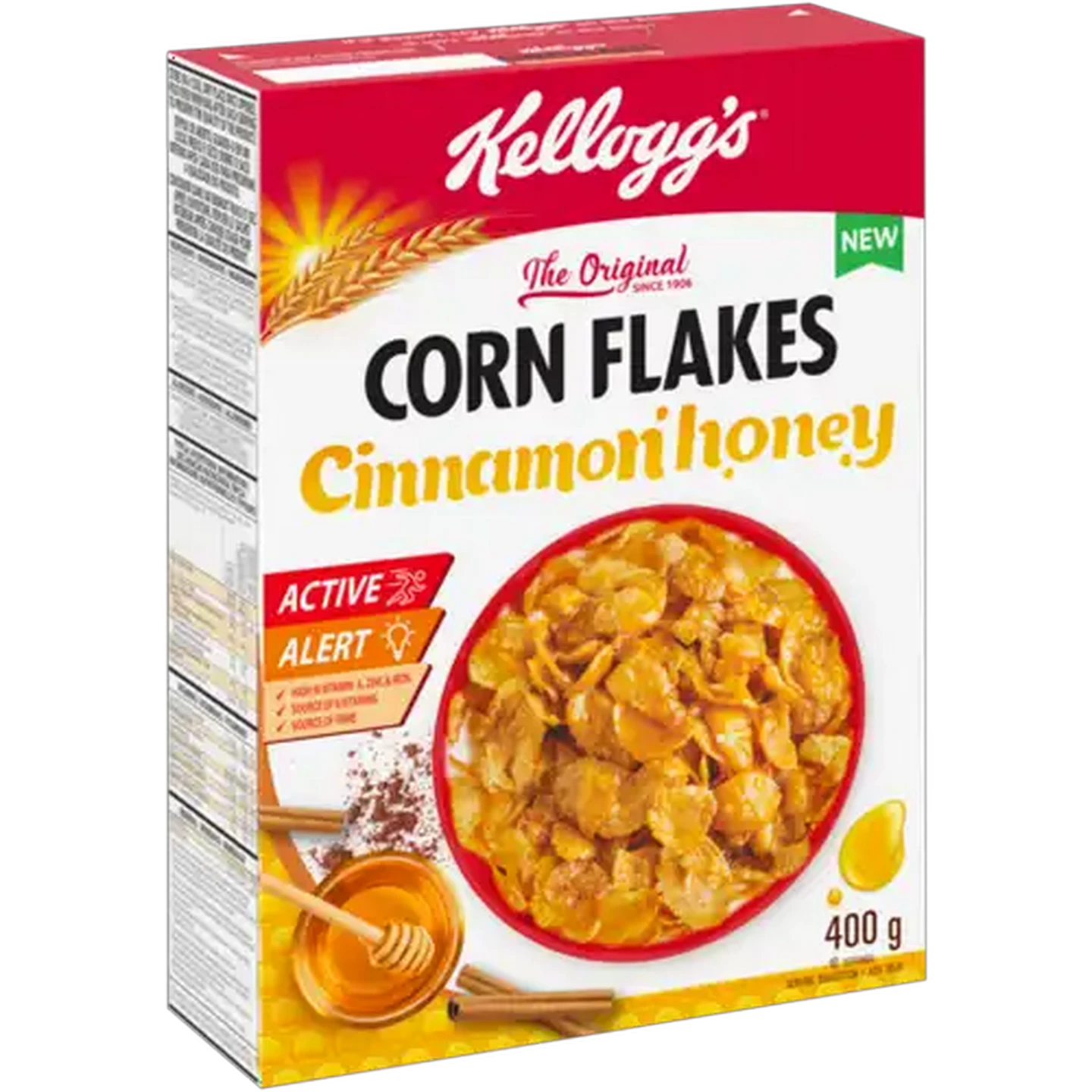 Image of Kellogg's Corn Flakes Cinnamon Honey Cereal 400g