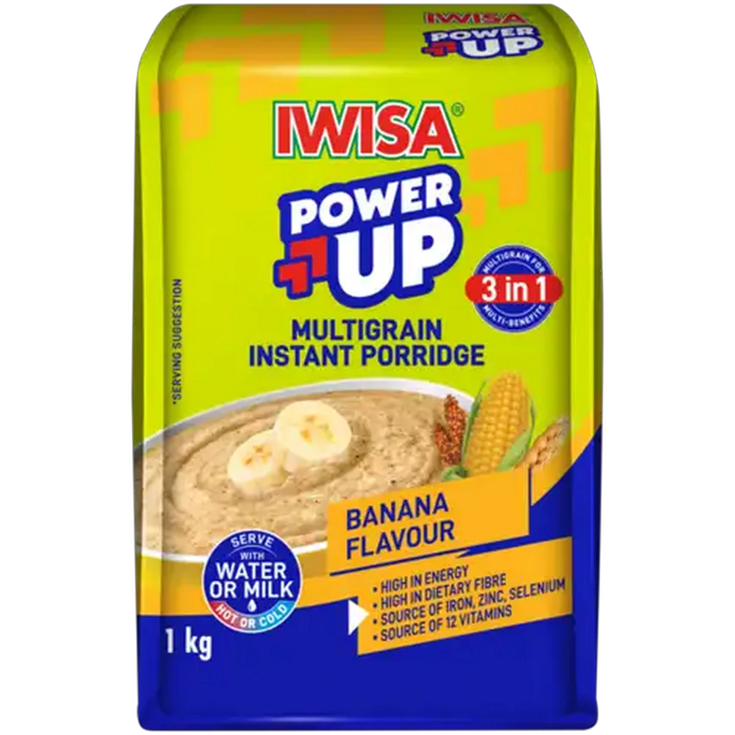 Image of Iwisa No.1 Power Up Banana Flavour Multigrain Instant Porridge 1kg