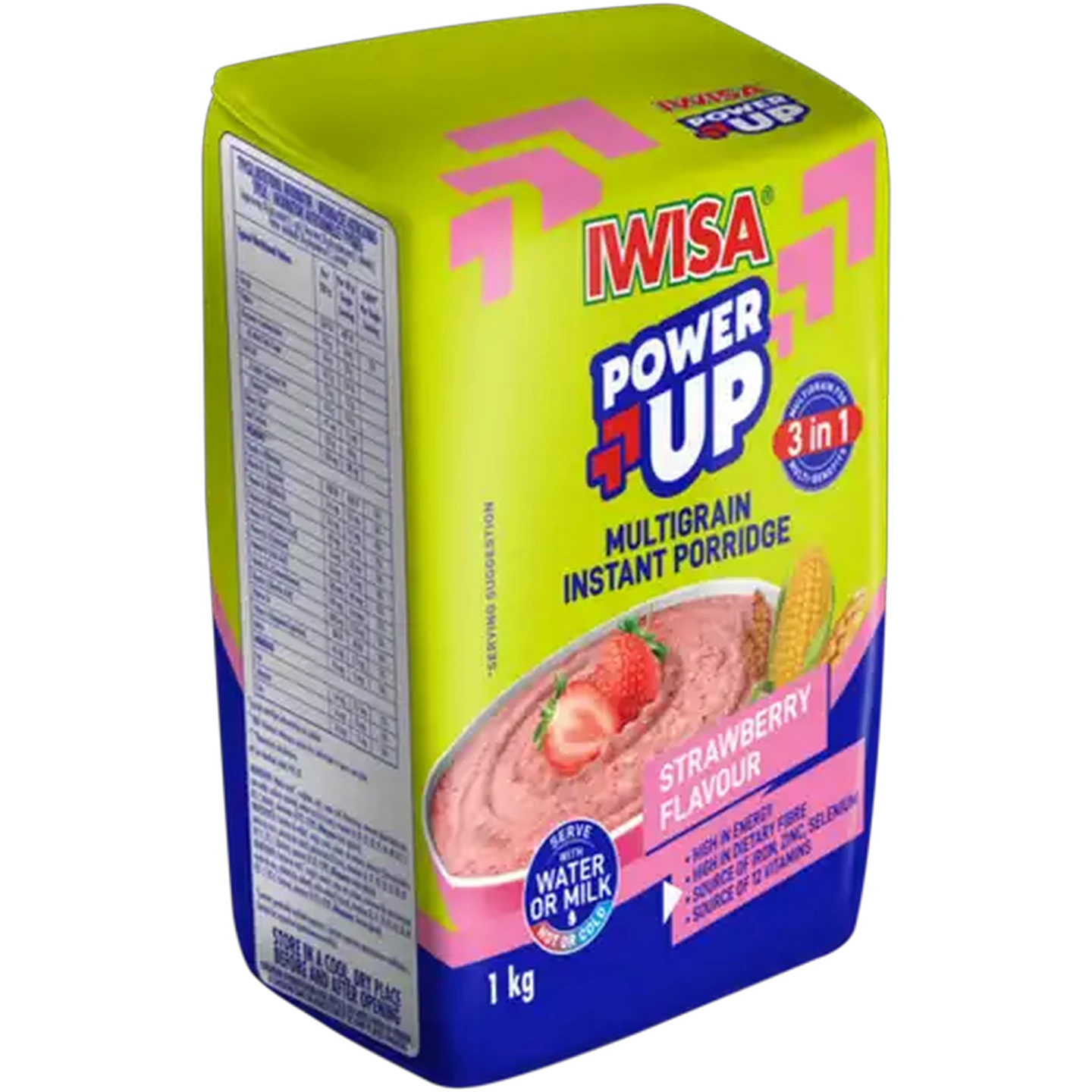 Image of Iwisa No.1 Power Up Strawberry Flavour Multigrain Instant Porridge 1kg