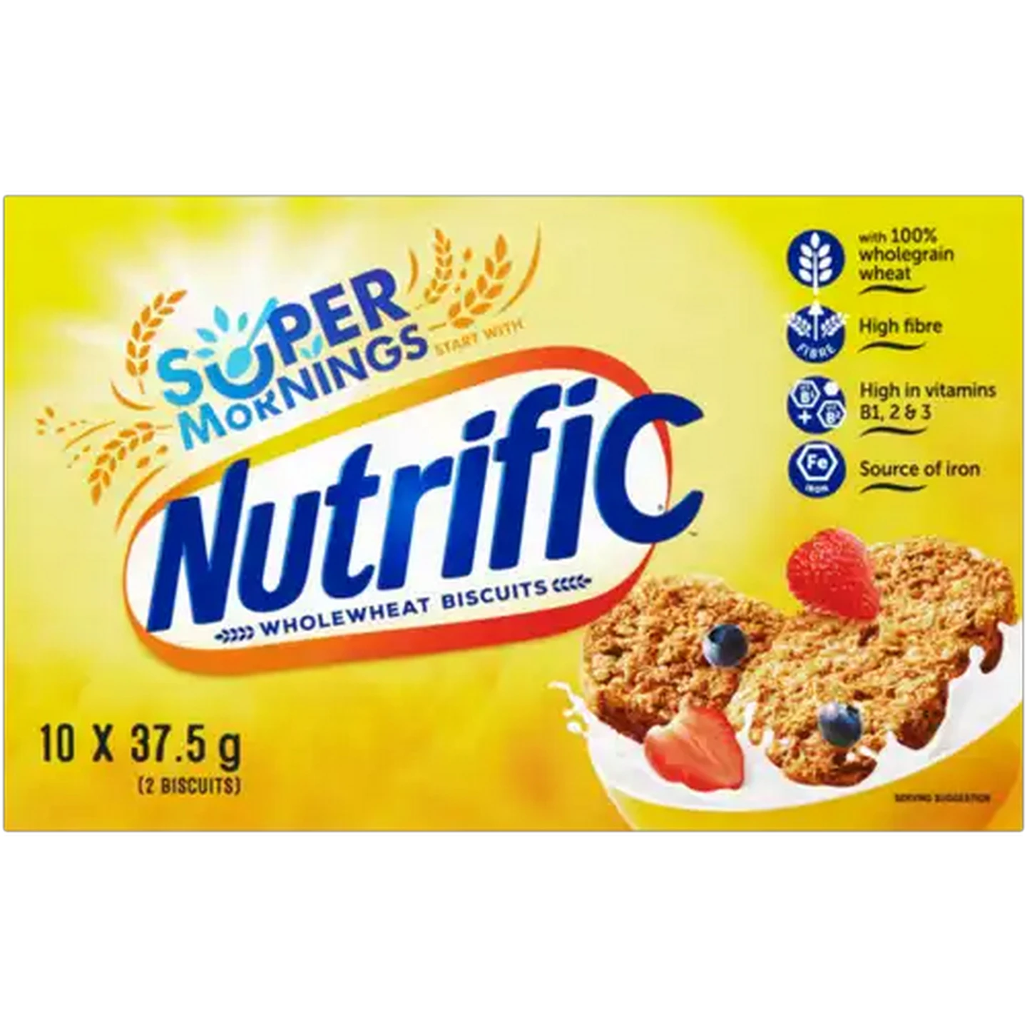 Image of Nutrific Wholewheat Biscuits 10 x 37.5g
