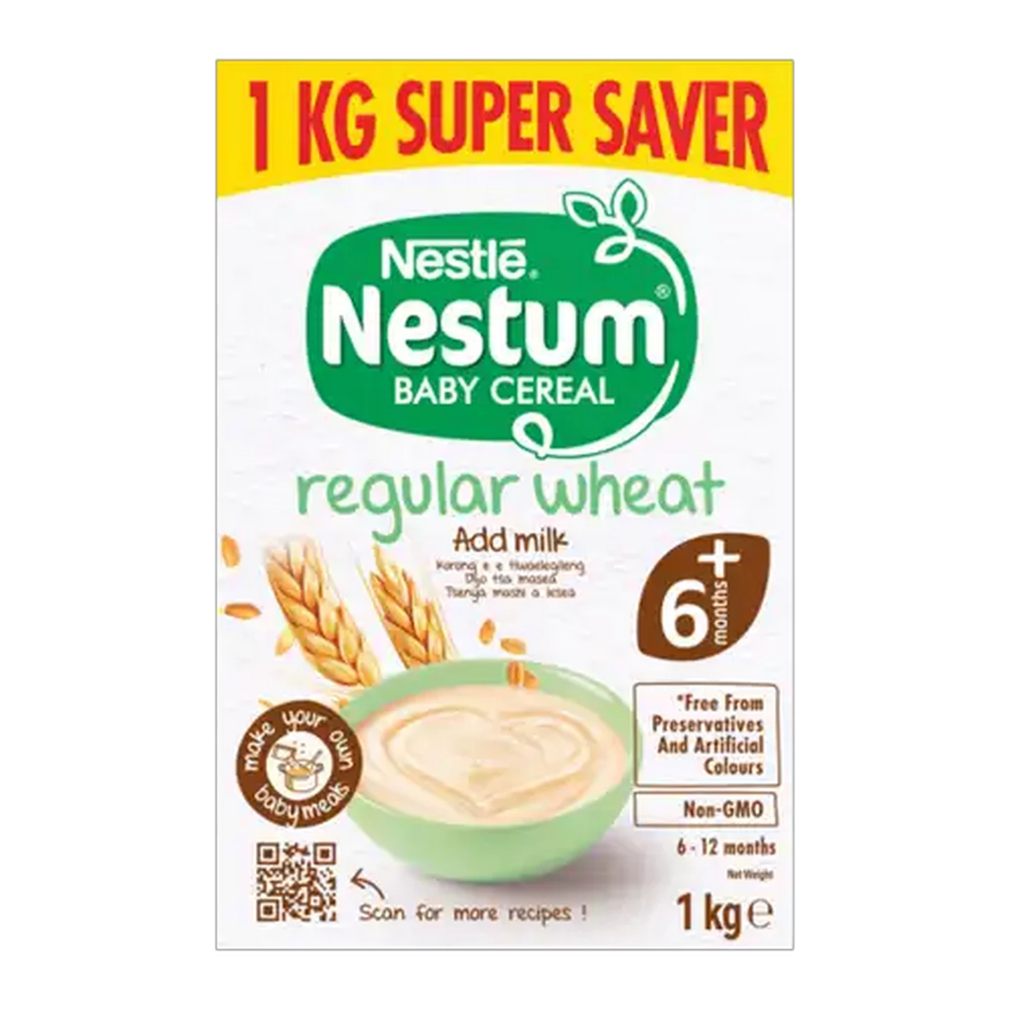 Image of Nestlé Nestum Regular Wheat Baby Cereal 1kg