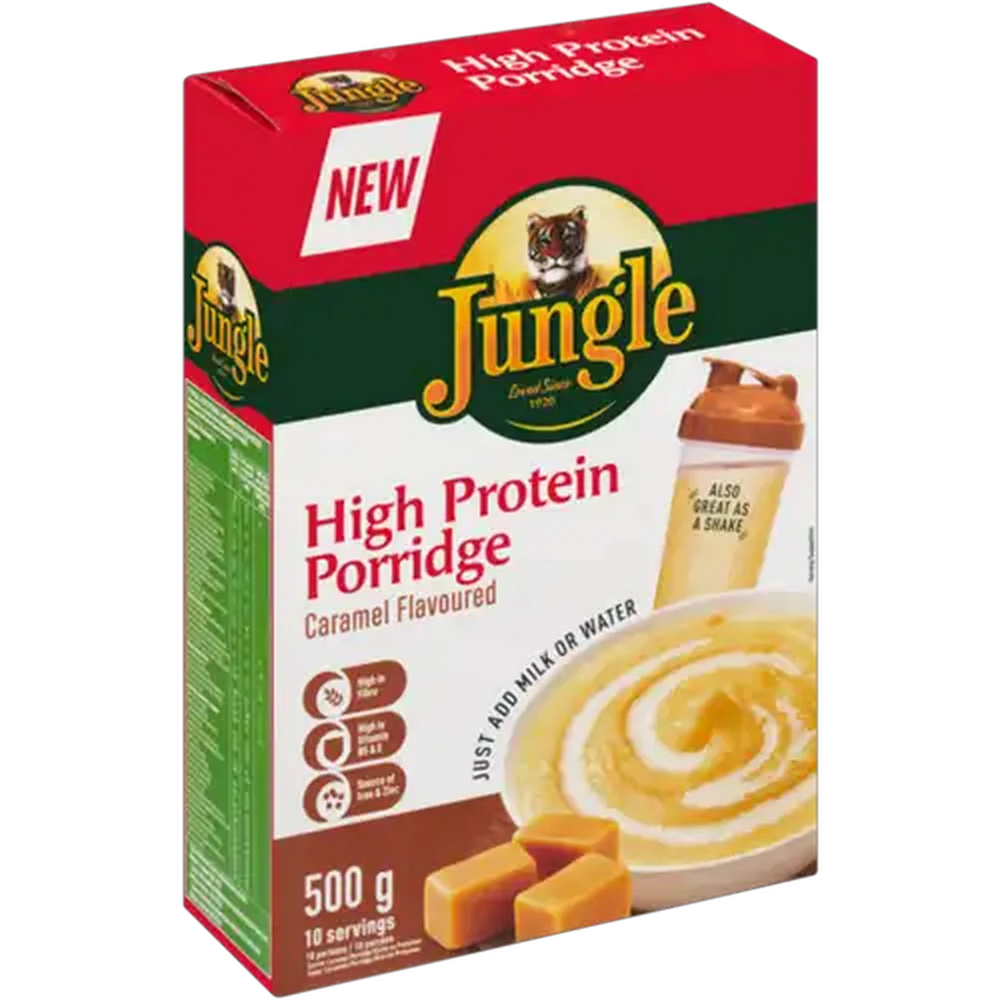 Image of Jungle Caramel Flavoured High Protein Porridge 500g