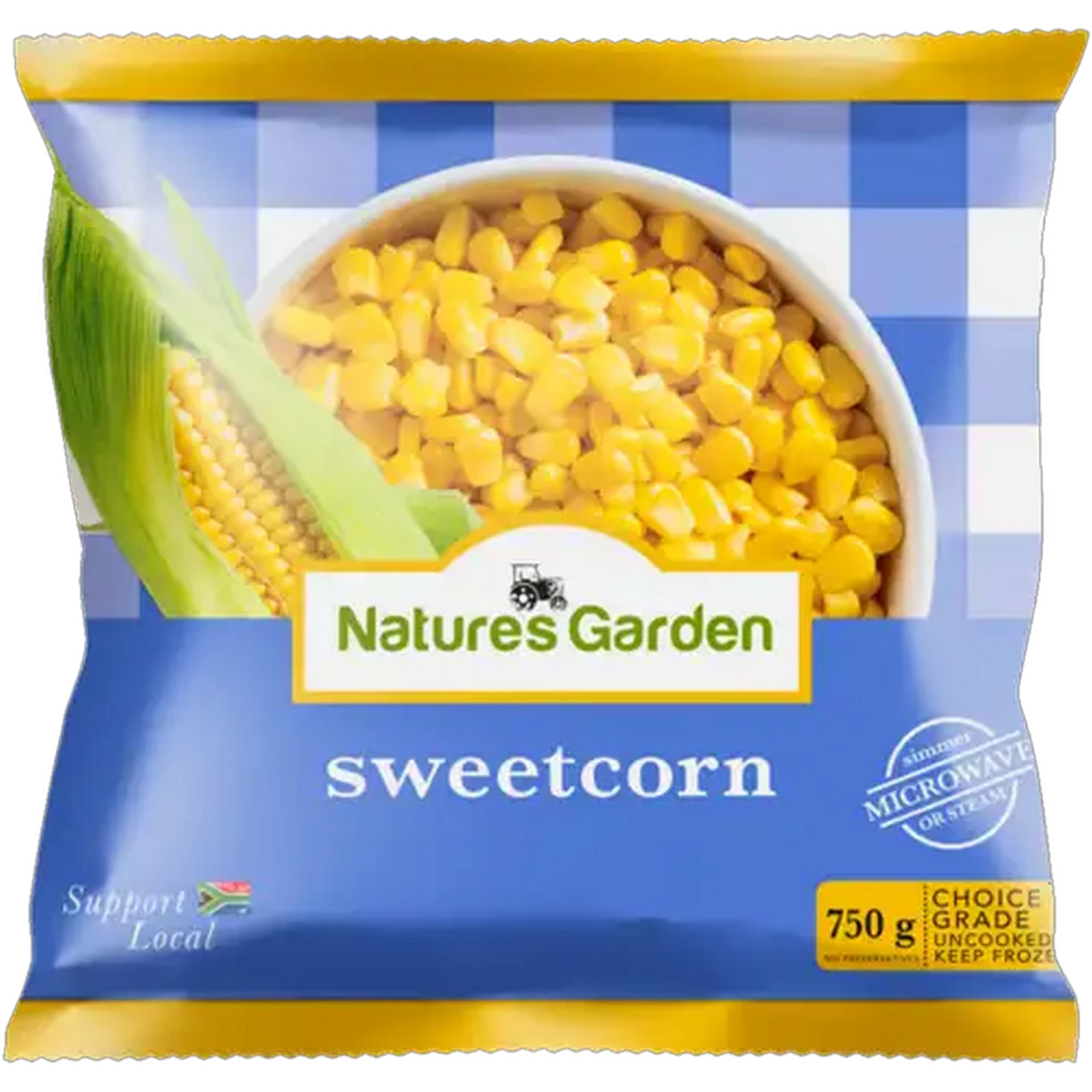 Image of Nature's Garden Sweetcorn Frozen Vegetables 750g
