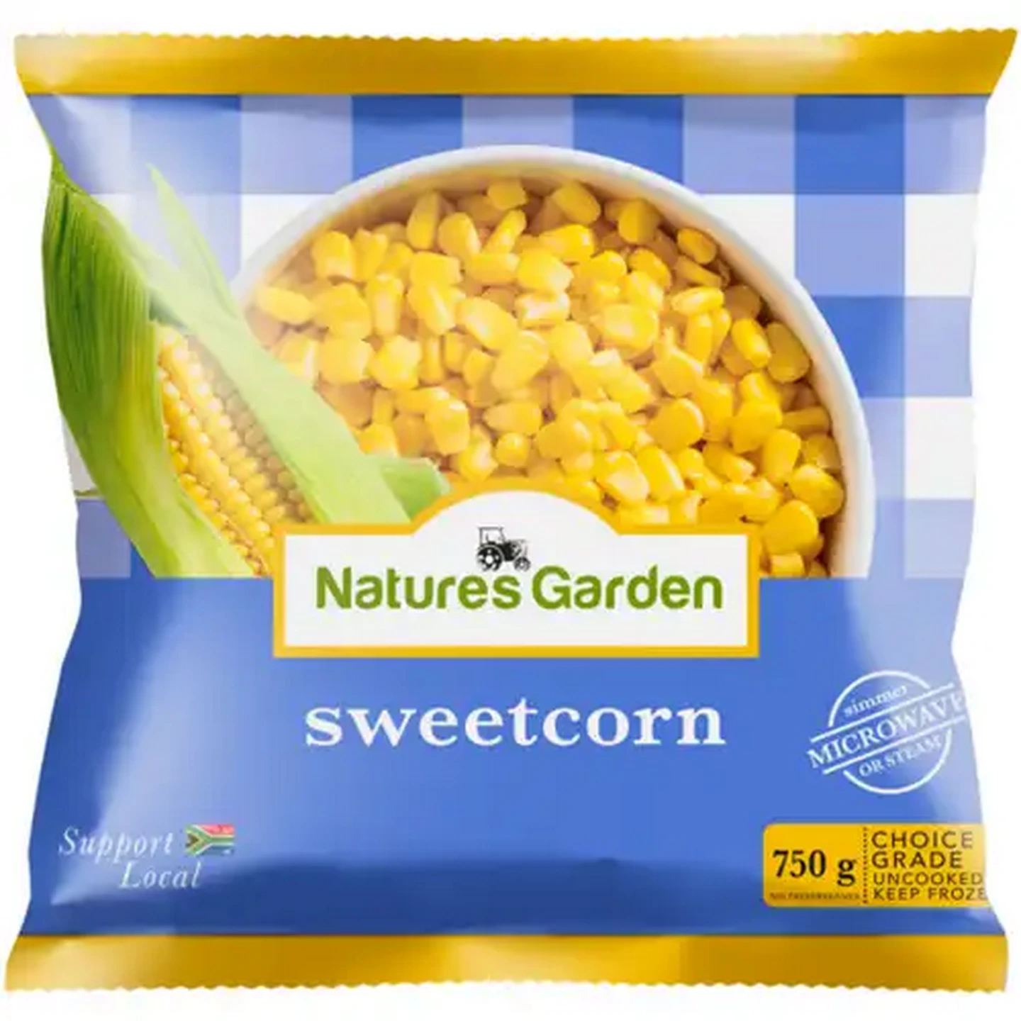Image of Nature's Garden Sweetcorn Frozen Vegetables 750g