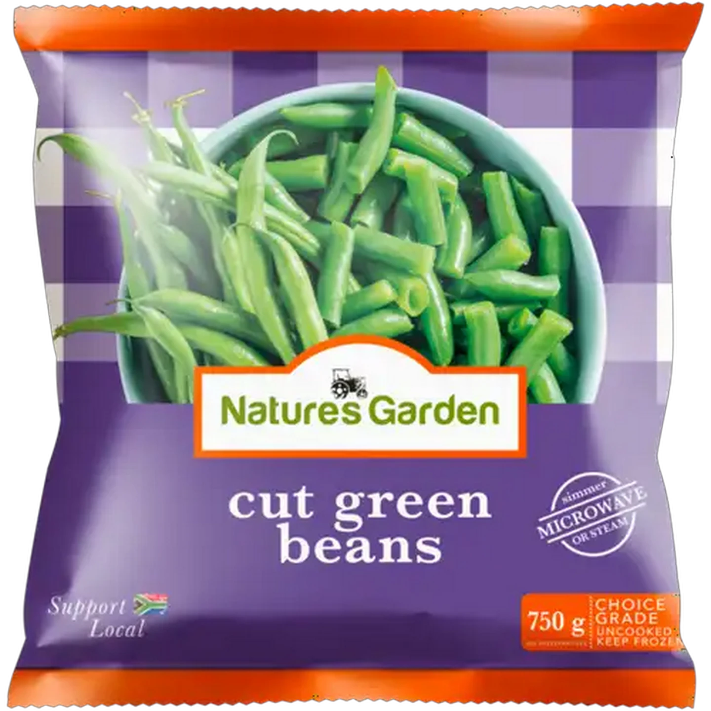 Image of Nature's Garden Frozen Cut Green Beans 750g