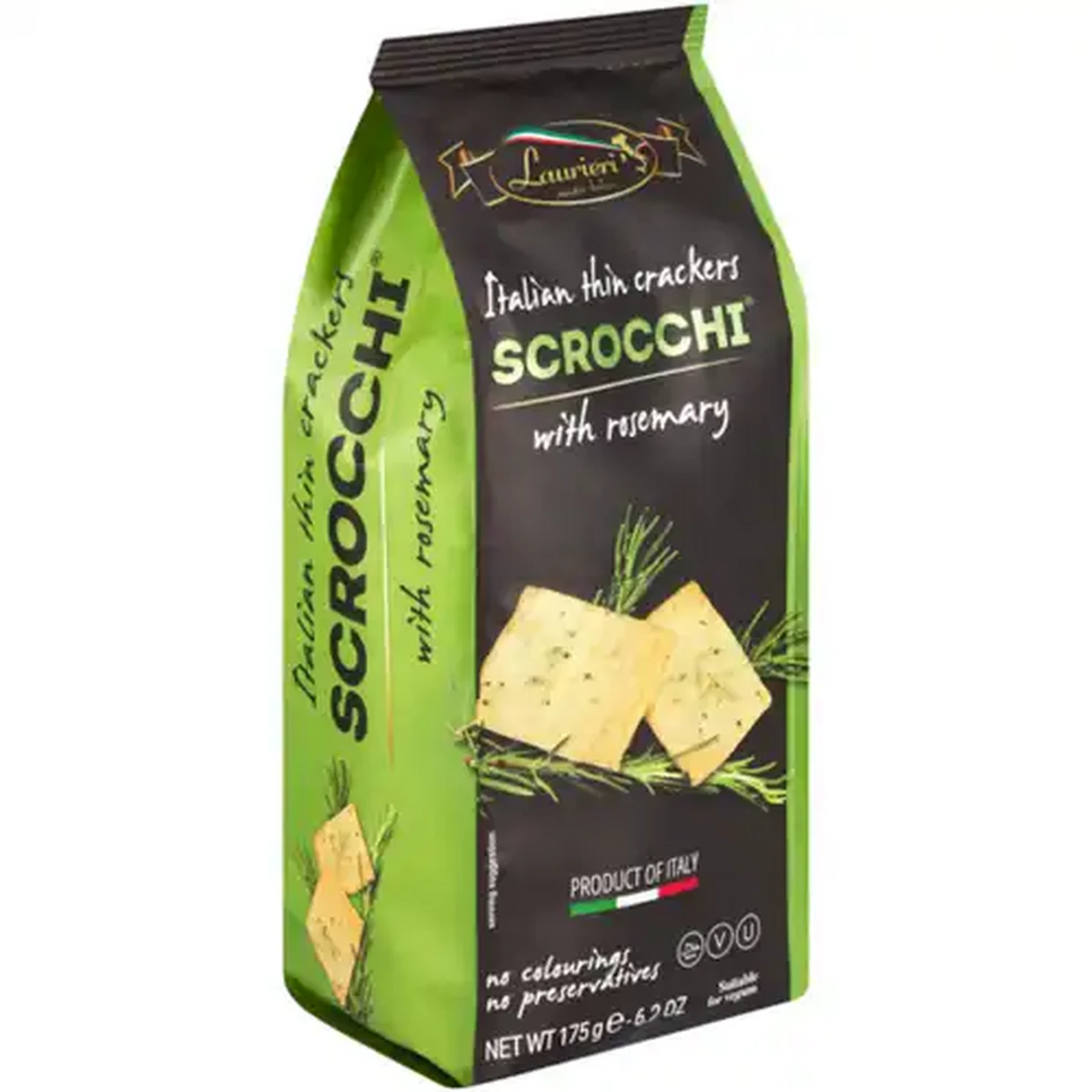 Image of Laurieri Scrocchi Rosemary Italian Thin Crackers 175g