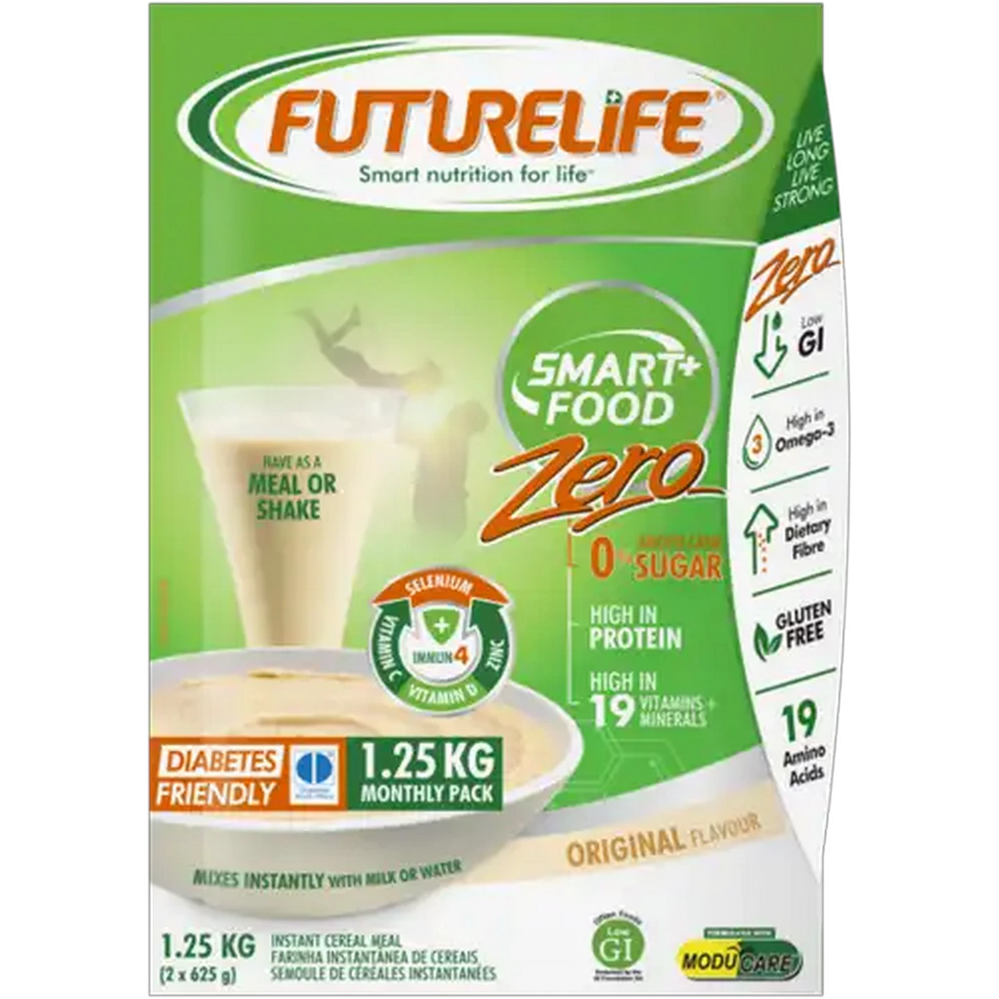 Image of FUTURELIFE Smart Food Original Flavour Zero Instant Cereal Meal 1.25kg