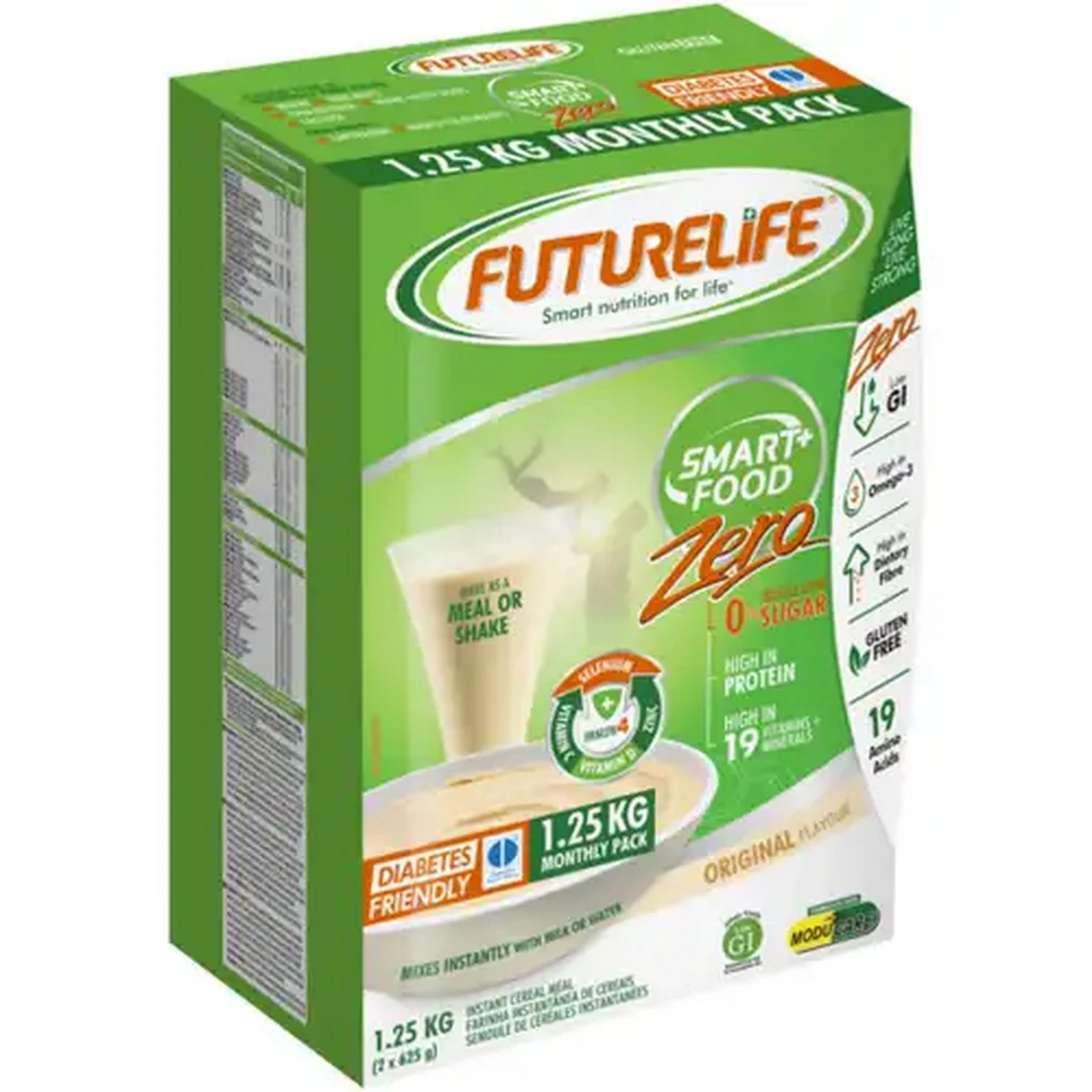 Image of FUTURELIFE Smart Food Original Flavour Zero Instant Cereal Meal 1.25kg