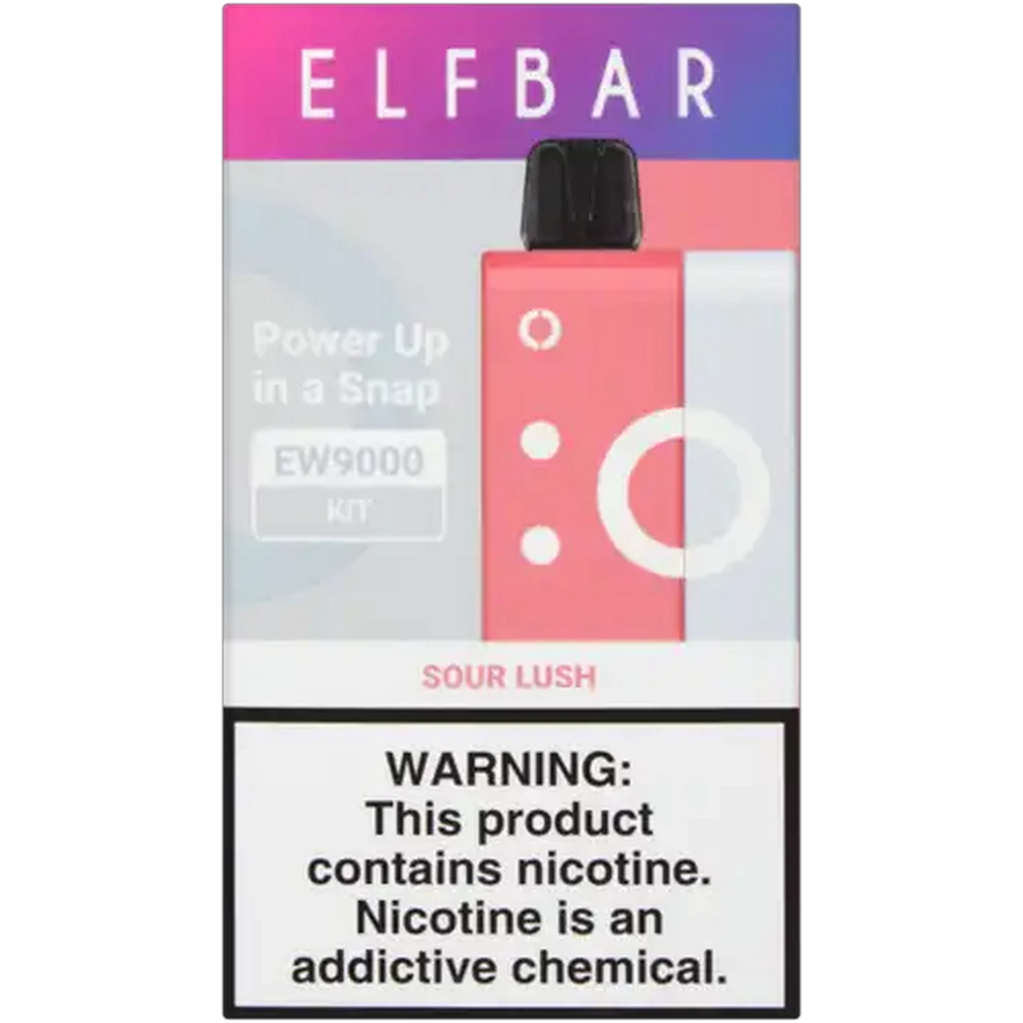 Image of ELFBAR EW9000 Sour Lush 5% Rechargeable Disposable Vape Kit 16ml (Non-Refundable. Non-Returnable.)