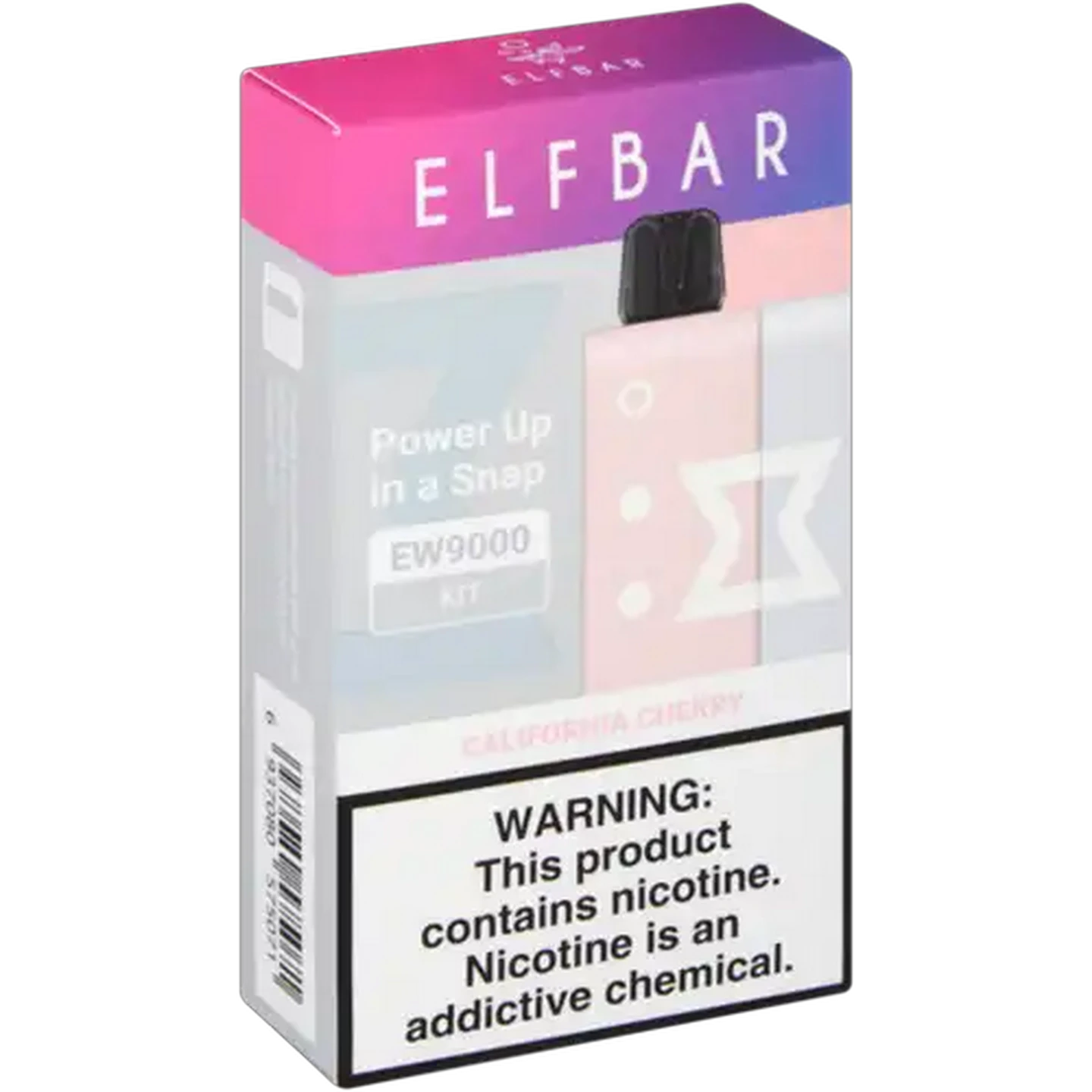 Image of ELFBAR EW9000 California Cherry 5% Rechargeable Disposable Vape Kit (Non-Refundable. Non-Returnable.)