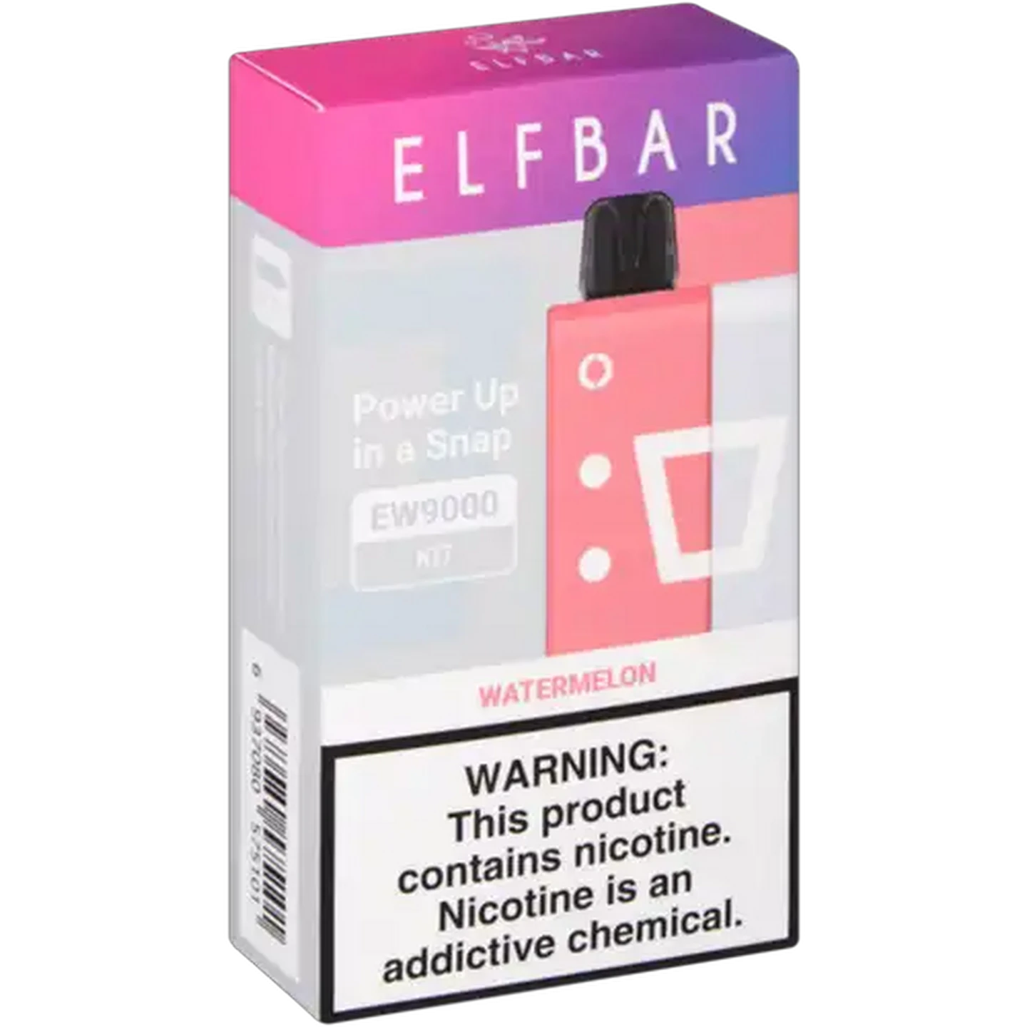 Image of ELFBAR EW9000 Watermelon 5% Rechargeable Disposable Vape Kit 16ml (Non-Refundable. Non-Returnable.)