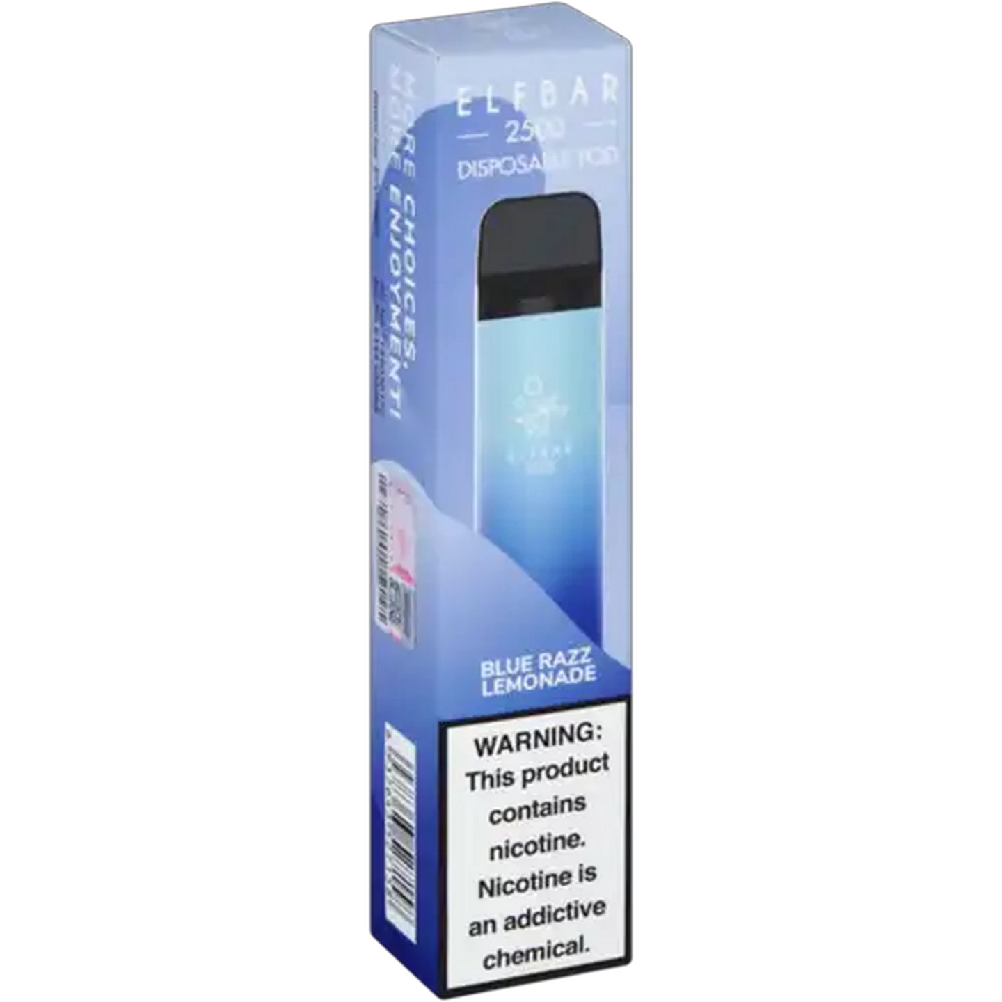 Image of ELFBAR 2500 Blue Razz Lemonade 5% Disposable Vape 8ml (Non-Refundable. Non-Returnable.)