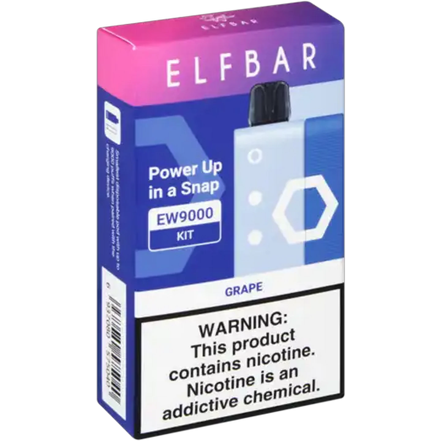 Image of ELFBAR EW9000 Grape 5% Rechargeable Disposable Vape Kit 16ml (Non-Refundable. Non-Returnable.)
