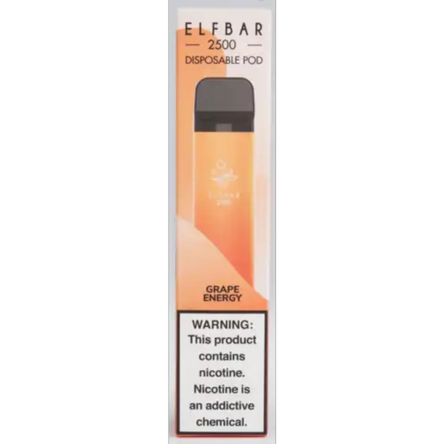 Image of ELFBAR 2500 Grape Energy 5% Disposable Vape 8ml (Non-Refundable. Non-Returnable.)