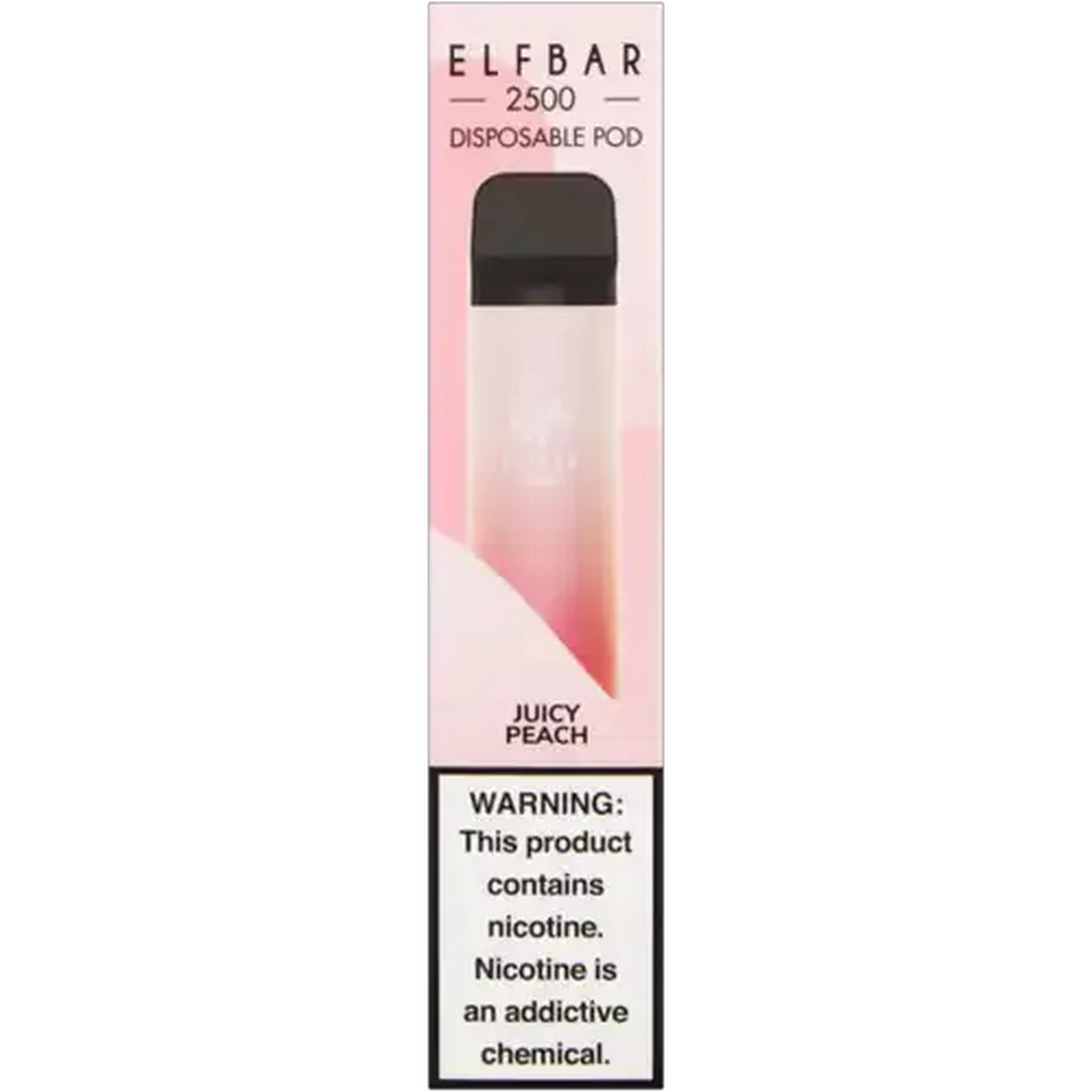 Image of ELFBAR 2500 Juicy Peach 5% Disposable Vape 8ml (Non-Refundable. Non-Returnable.)