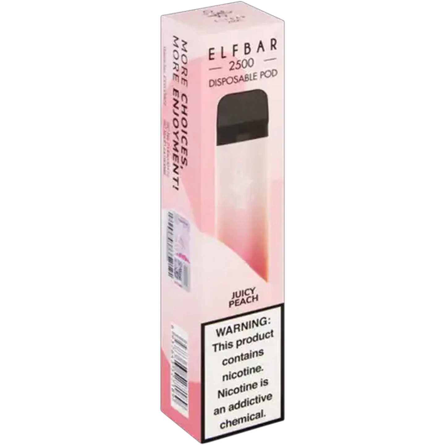 Image of ELFBAR 2500 Juicy Peach 5% Disposable Vape 8ml (Non-Refundable. Non-Returnable.)