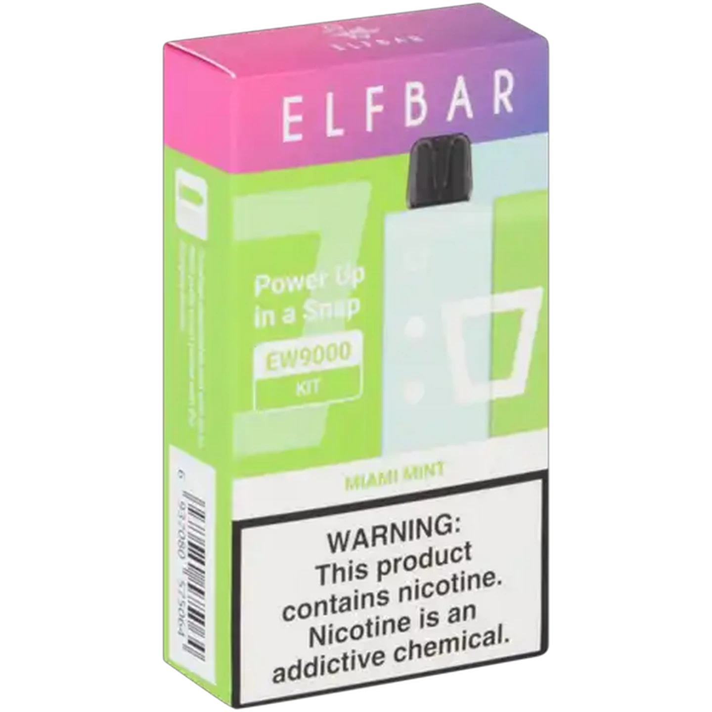 Image of ELFBAR EW9000 Miami Mint 5% Rechargeable Disposable Vape Kit 16ml (Non-Refundable. Non-Returnable.)