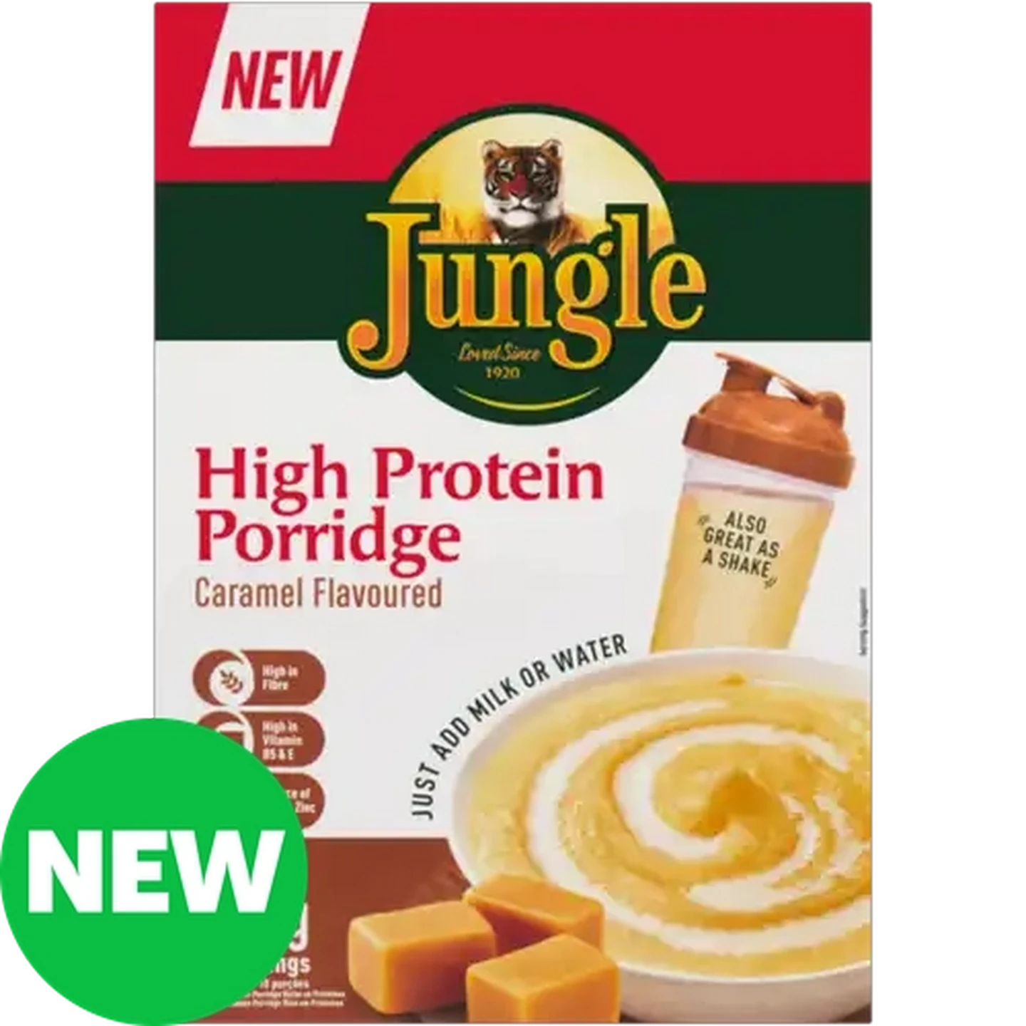 Image of Jungle Caramel Flavoured High Protein Porridge 500g