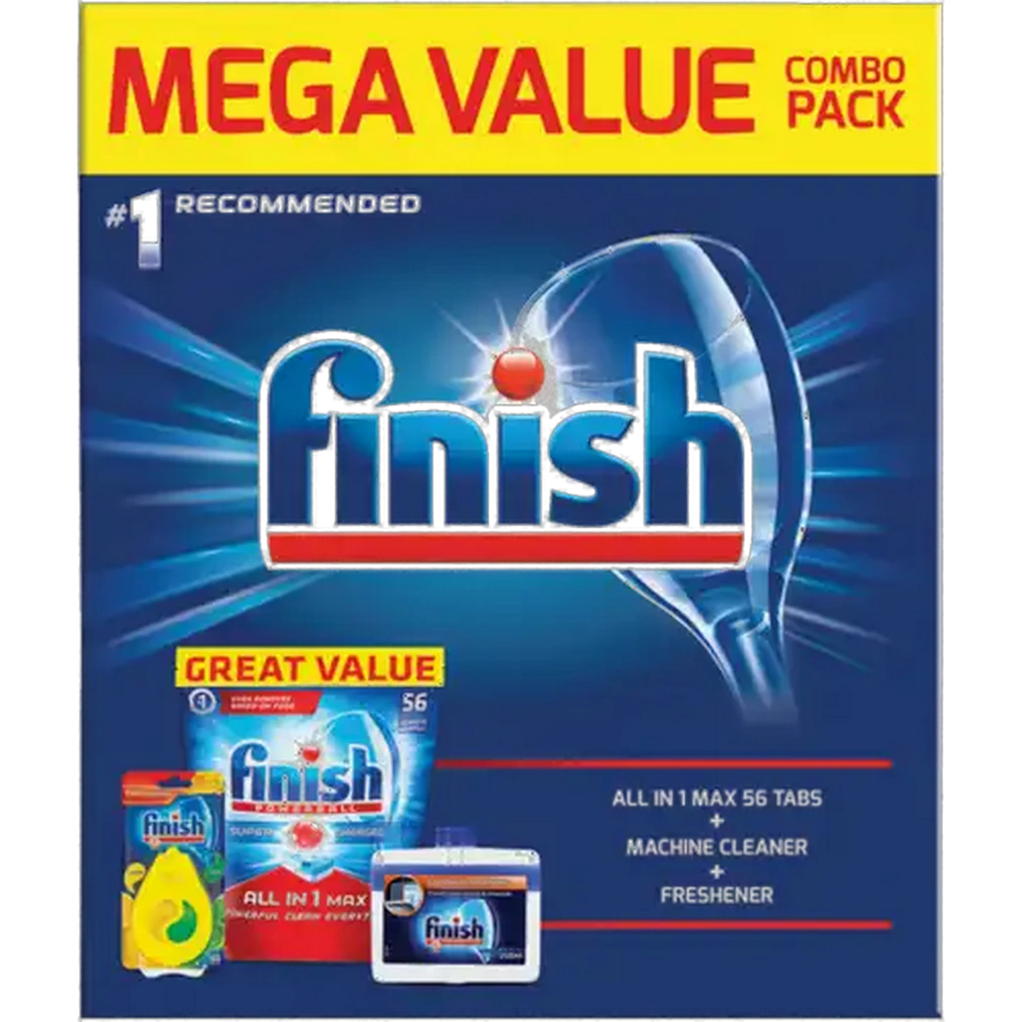 Image of Finish Mega Value Dishwasher Combo Pack