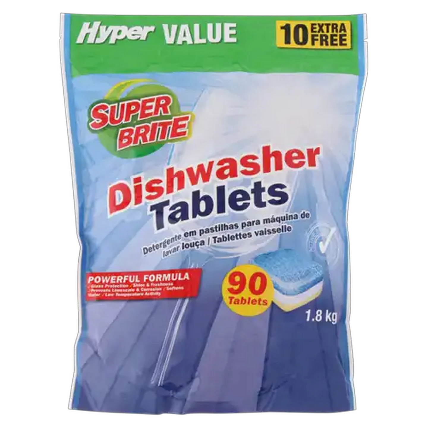 Image of Super Brite Dishwasher Tablets 90 Pack