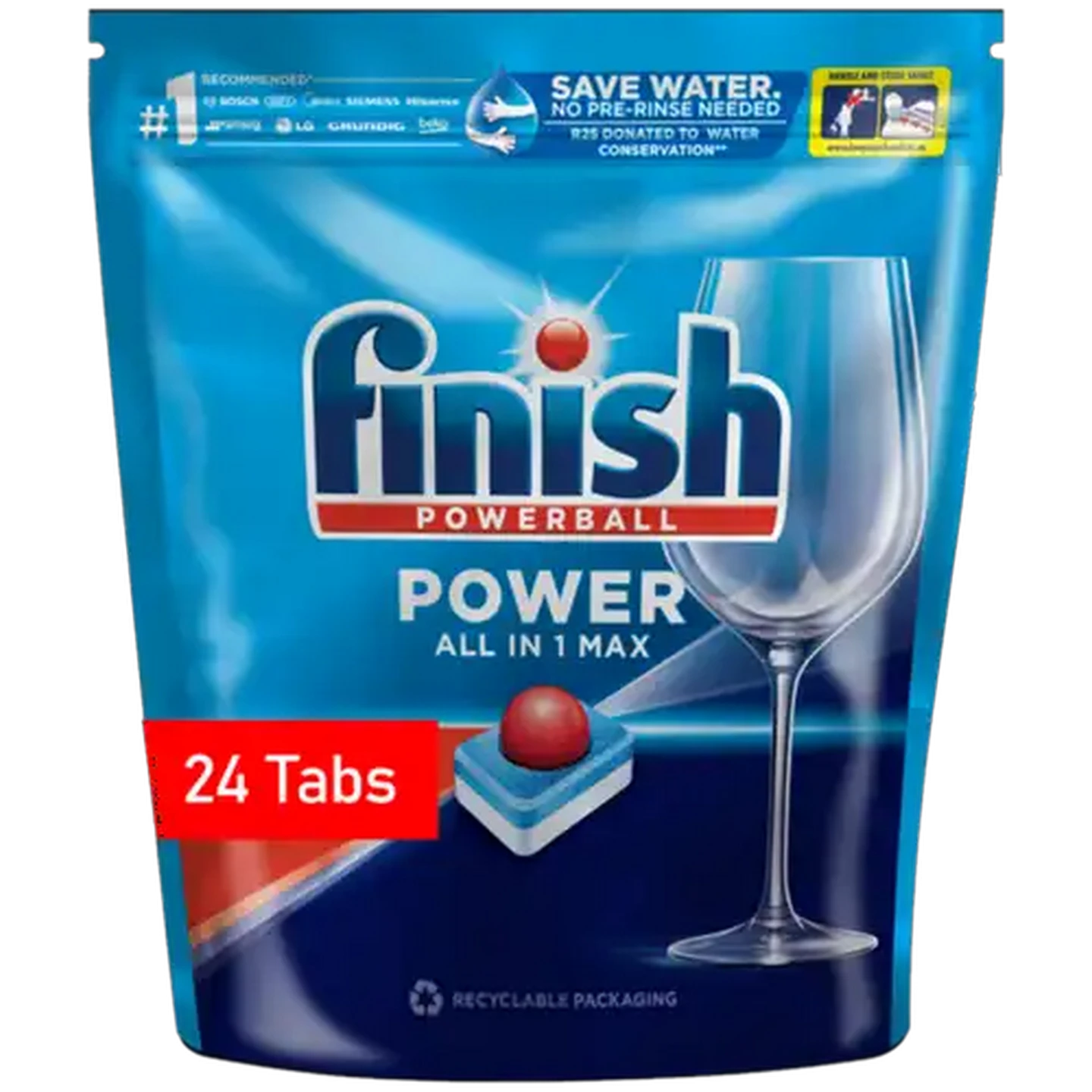 Image of Finish Regular Power All in 1 Max Dishwashing Tablets 24 Pack
