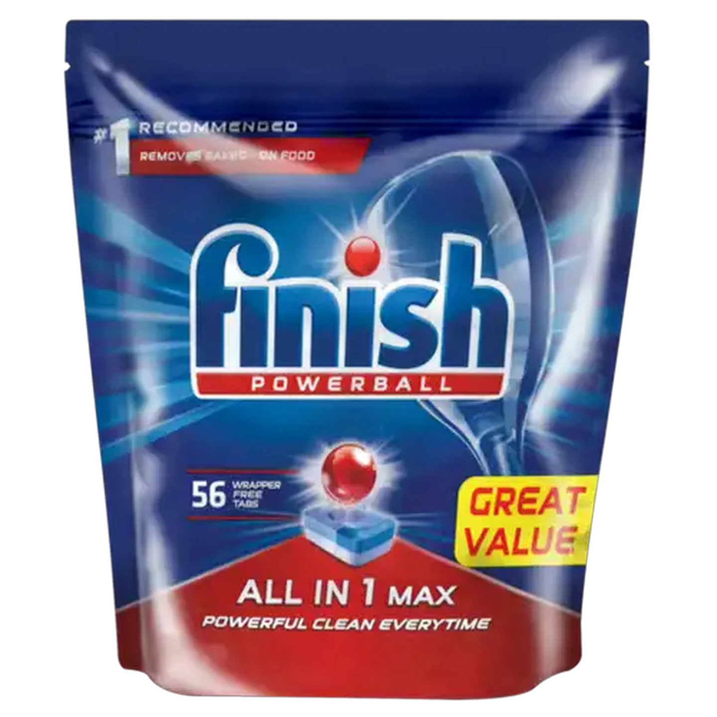 Image of Finish Powerball All-In-1 Max Auto Dishwashing Tablets 56 x 17g