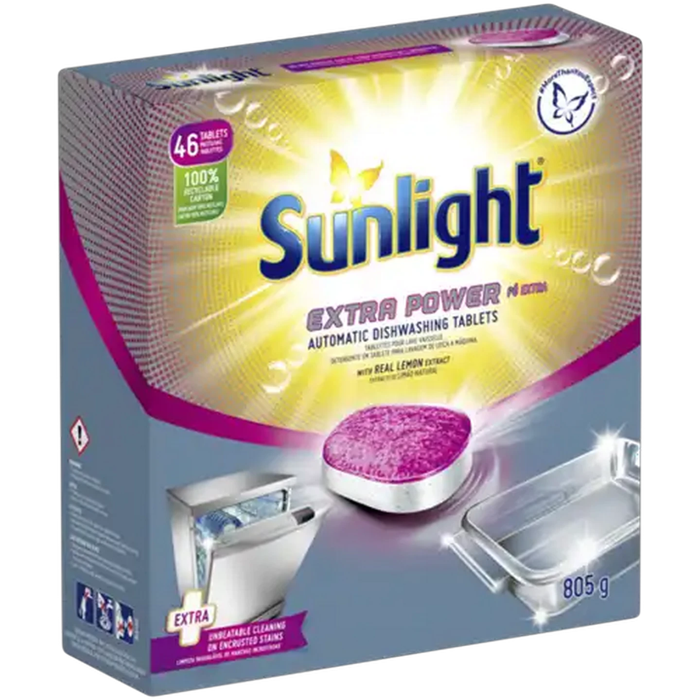 Image of Sunlight Extra Power Automatic Dishwashing Tablets 46 x 17.5g