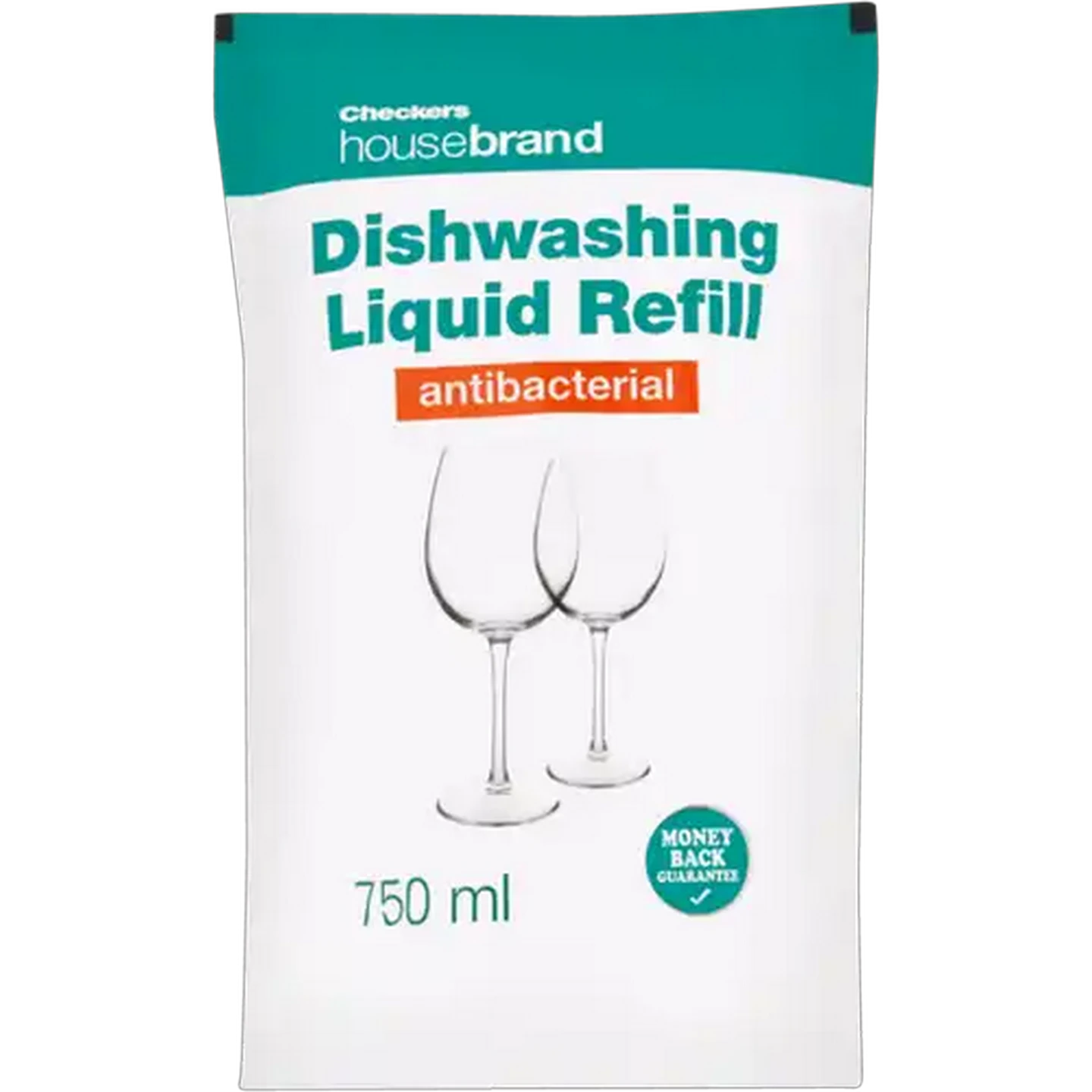 Image of Checkers Housebrand Anti-Bacterial Dishwashing Liquid Refill 750ml