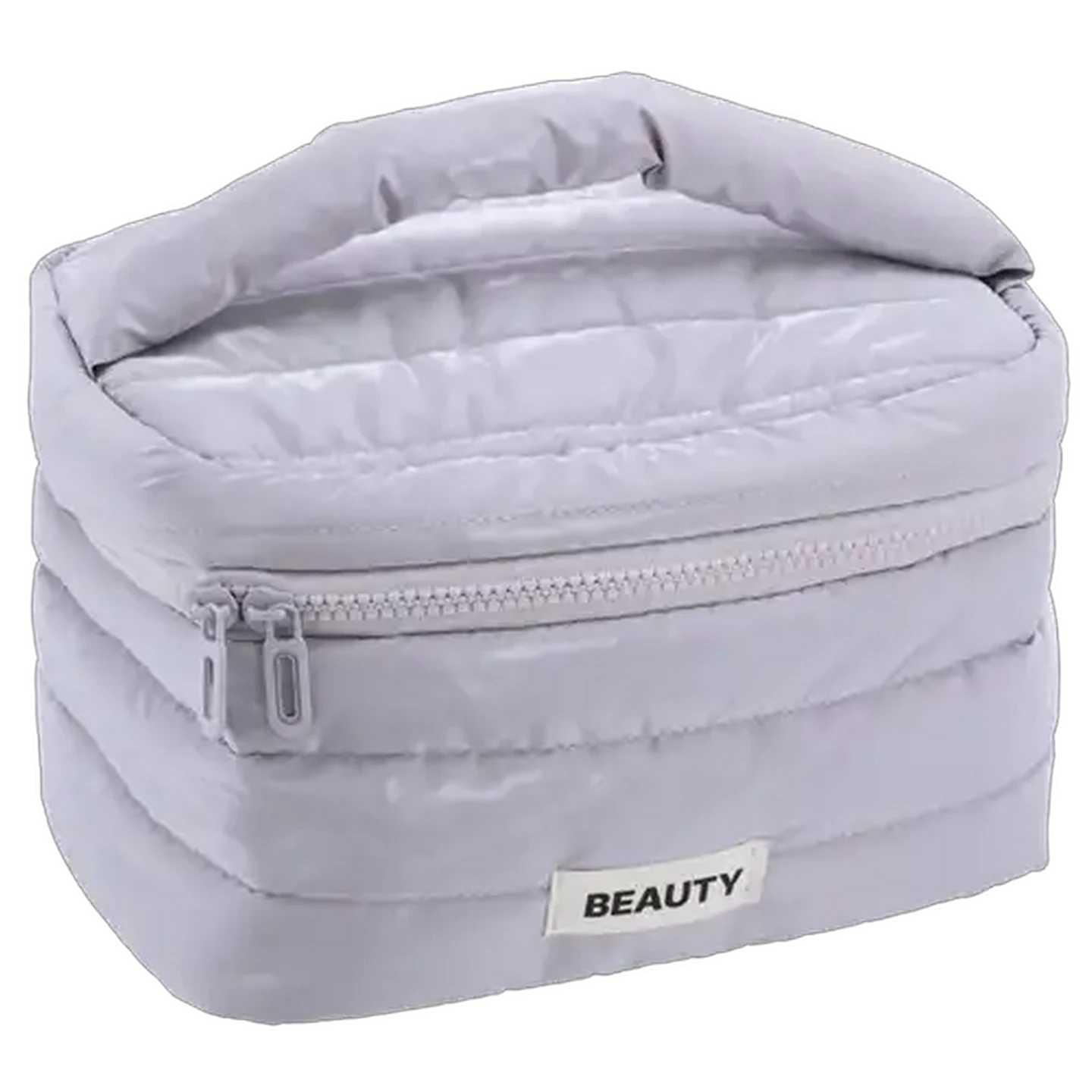 Image of Puffy Purple Traincase Toiletry Bag
