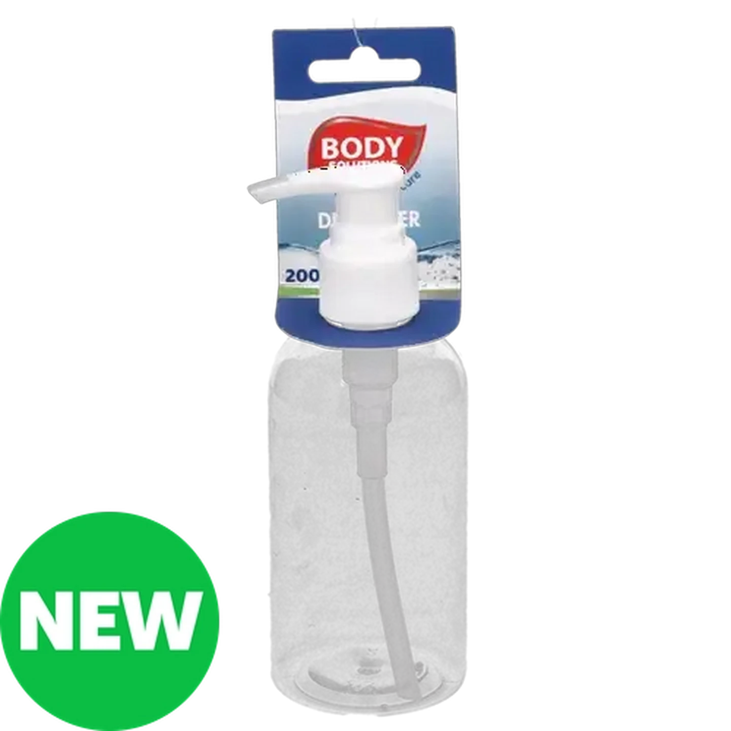 Image of Body Solutions Clear Dispenser 200ml