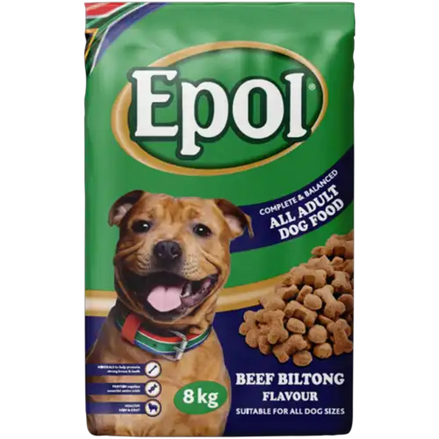 Image of Epol Beef Biltong Flavour All Adult Dry Dog Food 8kg