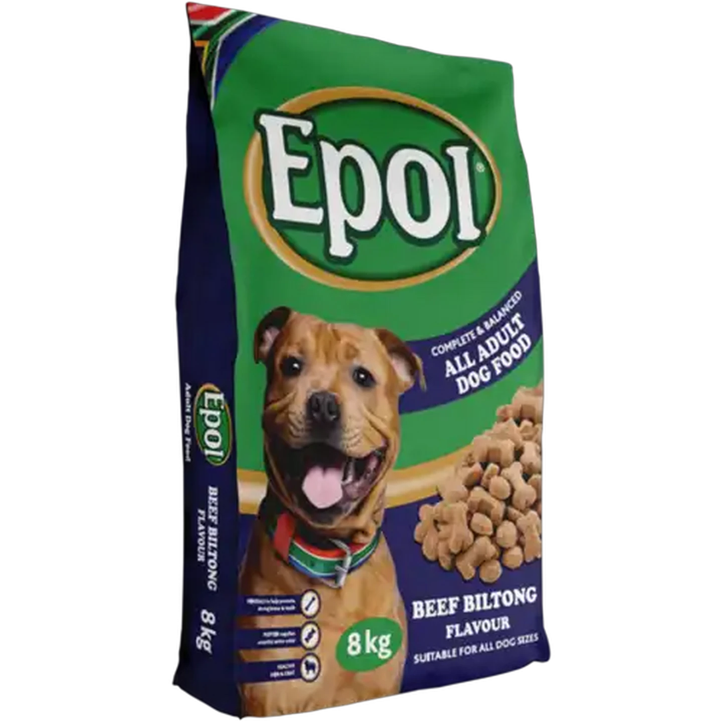 Image of Epol Beef Biltong Flavour All Adult Dry Dog Food 8kg