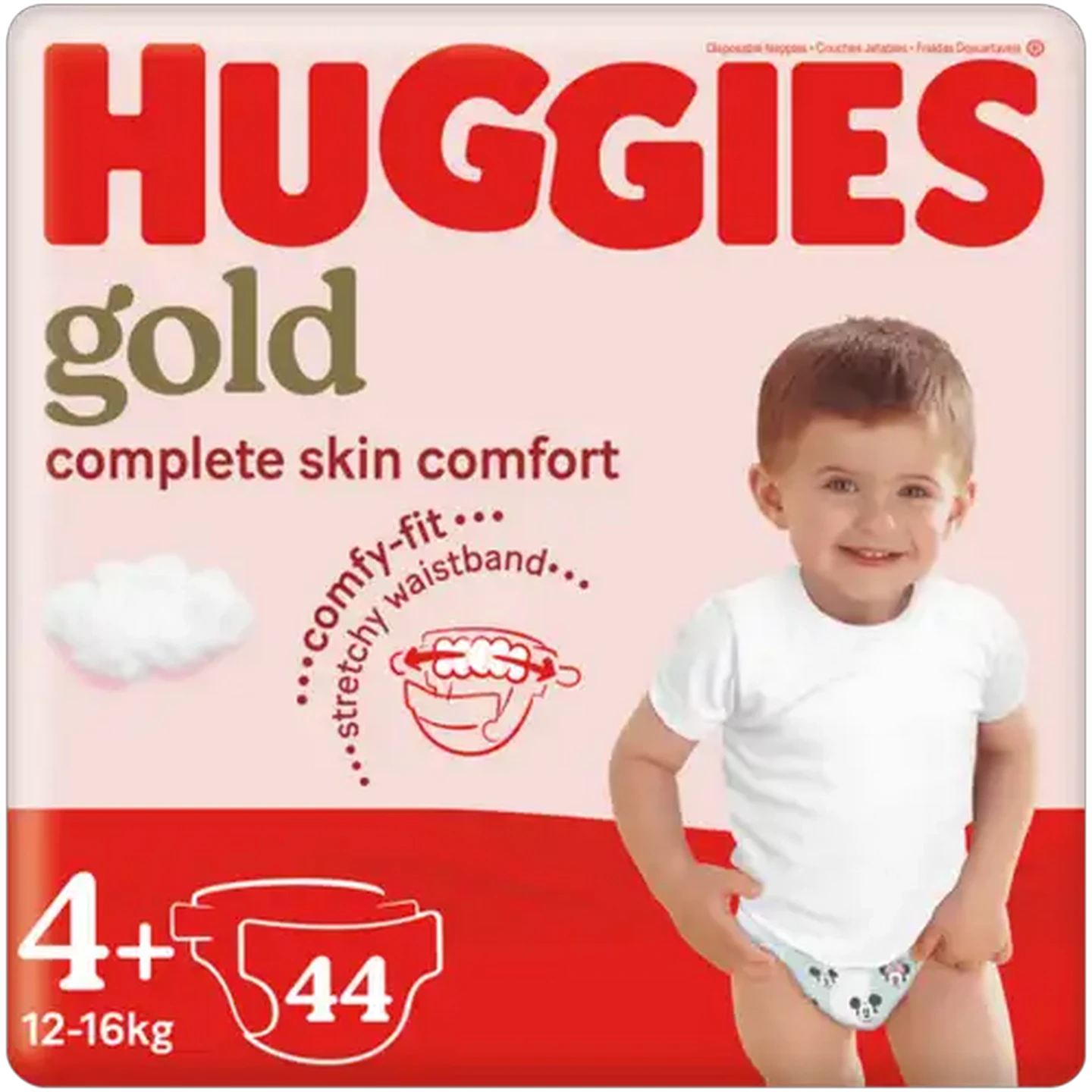 Image of Huggies Gold Size 4+ Diapers 44 Pack