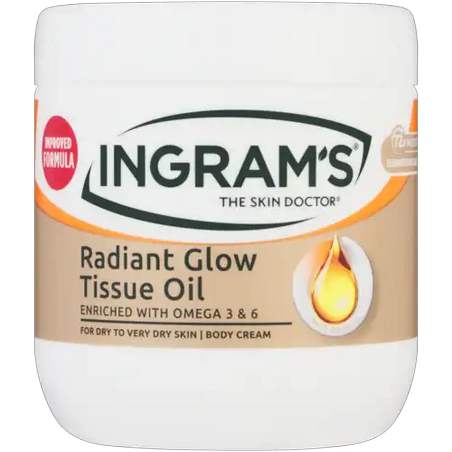 Image of Ingram's Radiant Glow Tissue Oil Body Cream 400ml