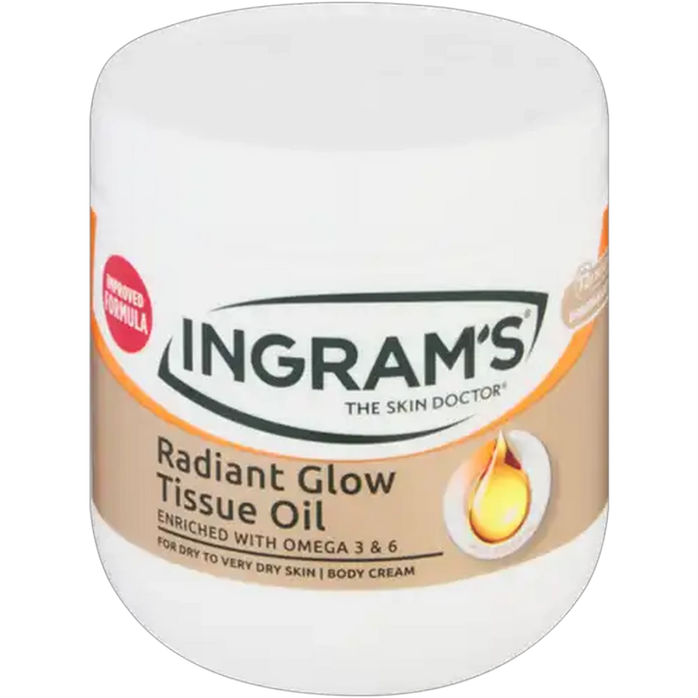 Image of Ingram's Radiant Glow Tissue Oil Body Cream 400ml