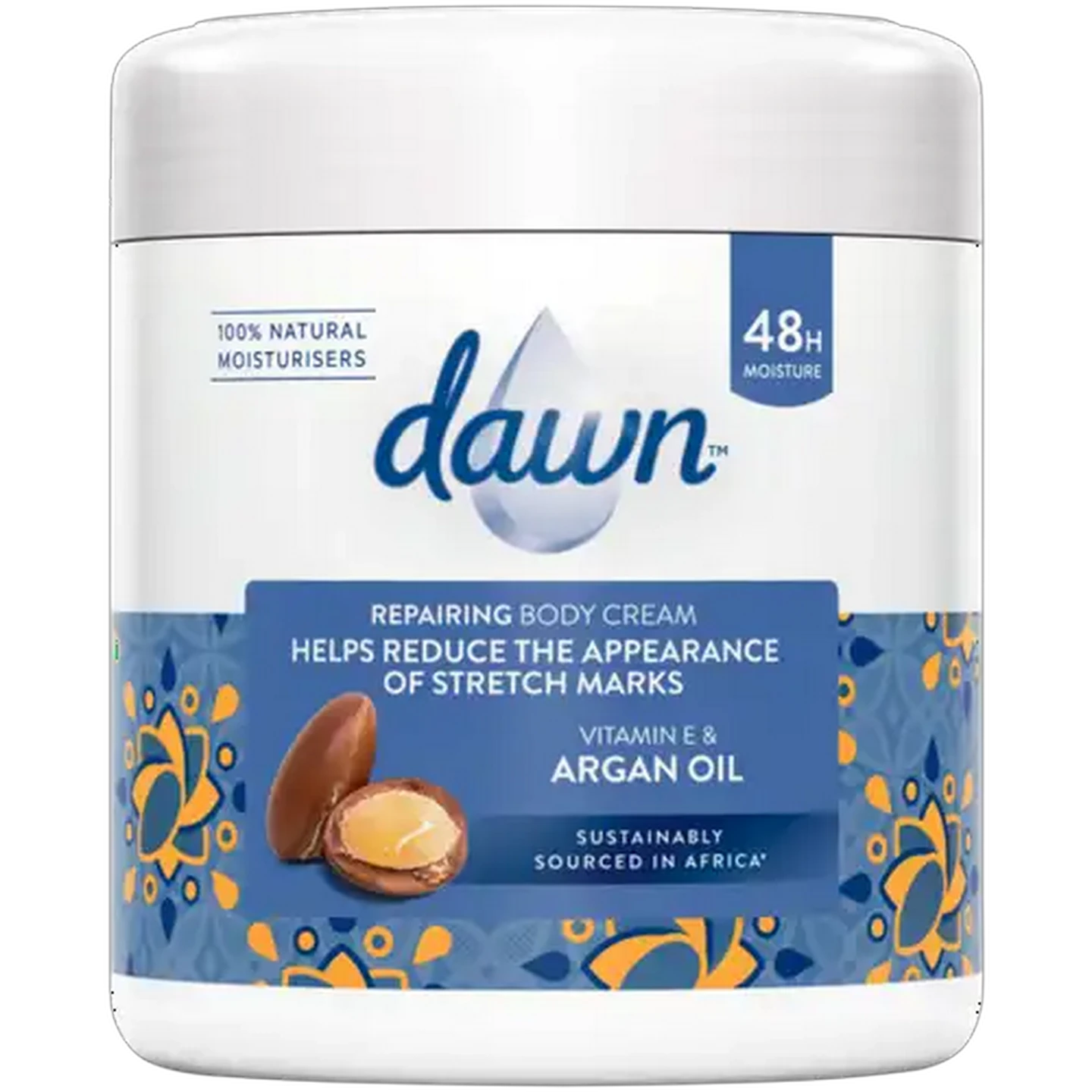 Image of Dawn Vitamin E & Argan Oil Repairing Body Cream 400ml