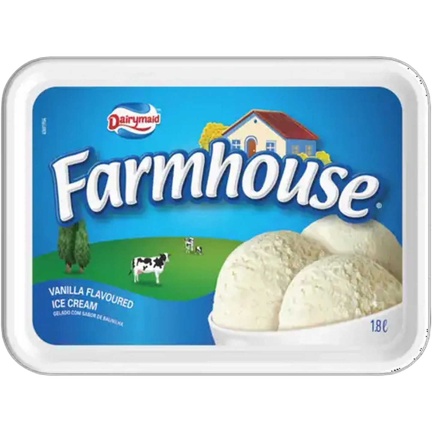 Image of Dairymaid Farmhouse Vanilla Flavoured Ice Cream 1.8L