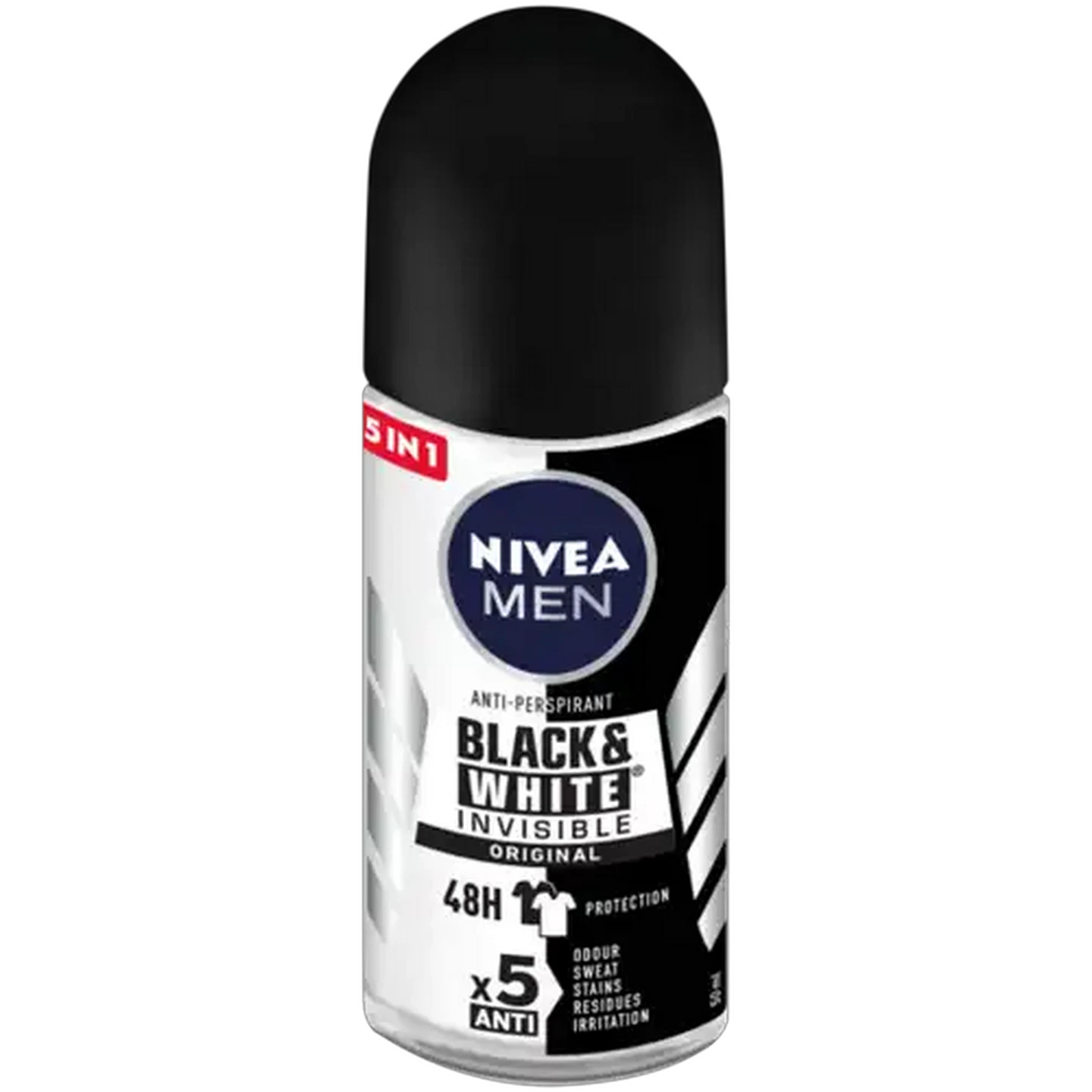Image of NIVEA MEN Black & White Invisible Original Anti-Perspirant Roll-On 50ml