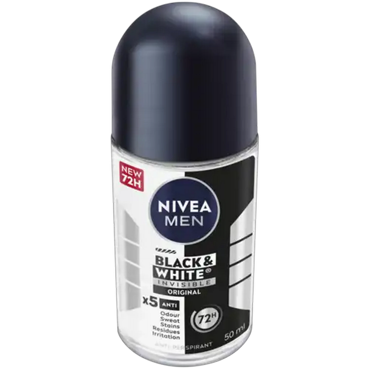Image of NIVEA MEN Black & White Invisible Original Anti-Perspirant Roll-On 50ml
