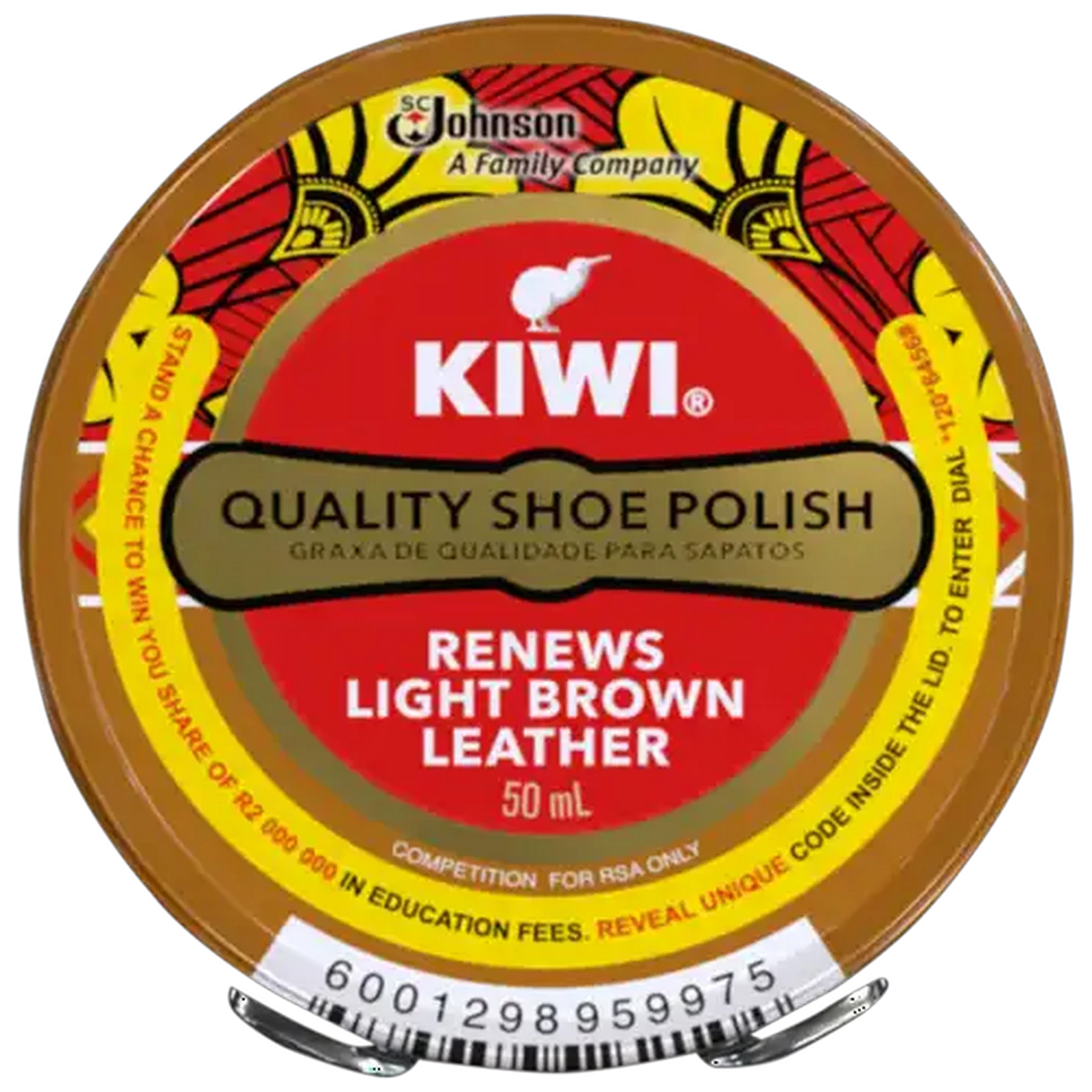 Image of Kiwi Light Brown Quality Shoe Polish 50ml