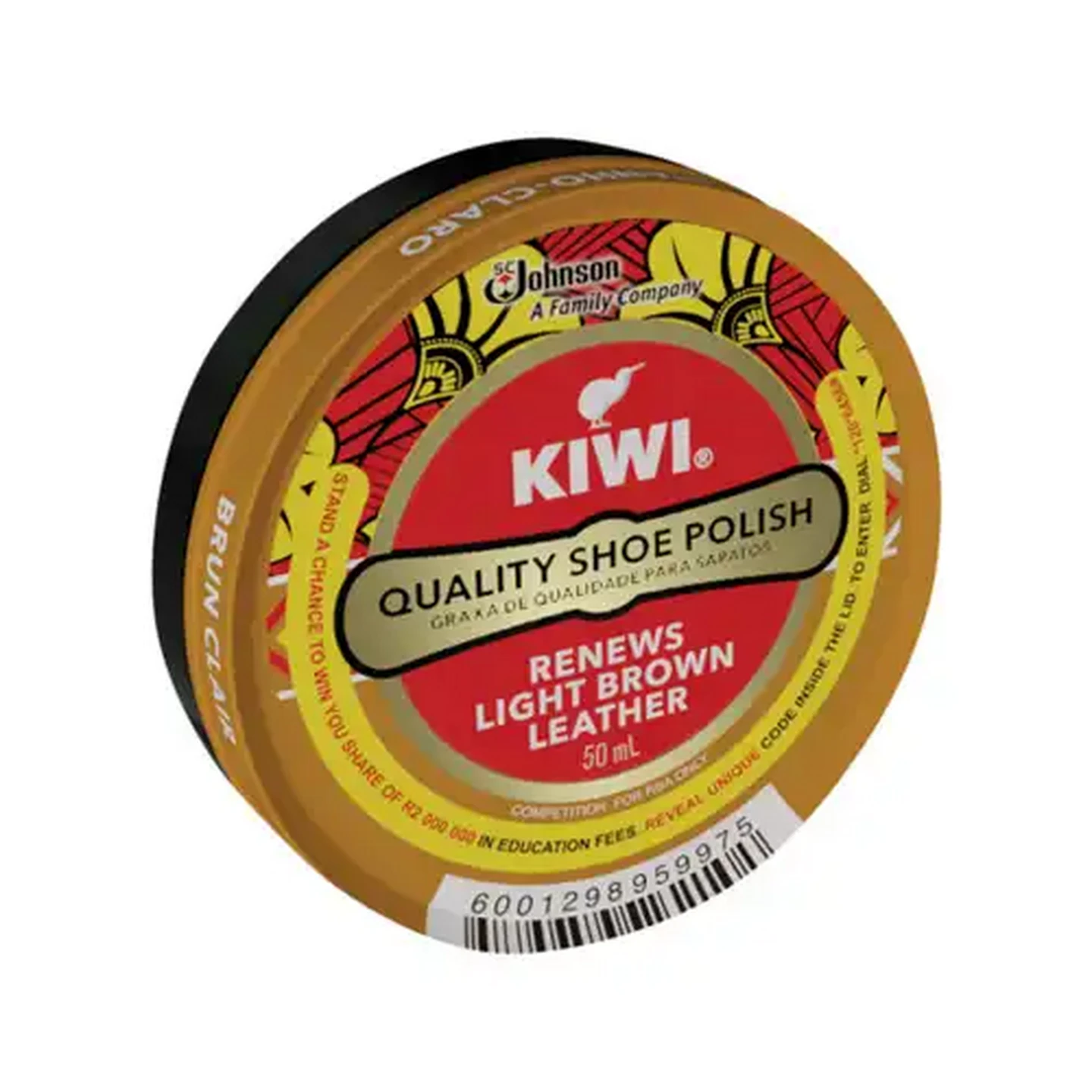 Image of Kiwi Light Brown Quality Shoe Polish 50ml