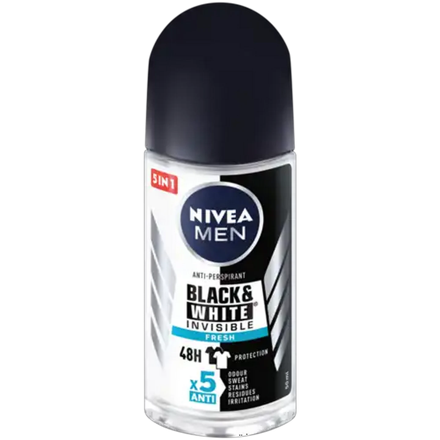 Image of NIVEA MEN Black & White Invisible Fresh Anti-Perspirant Roll-On 50ml
