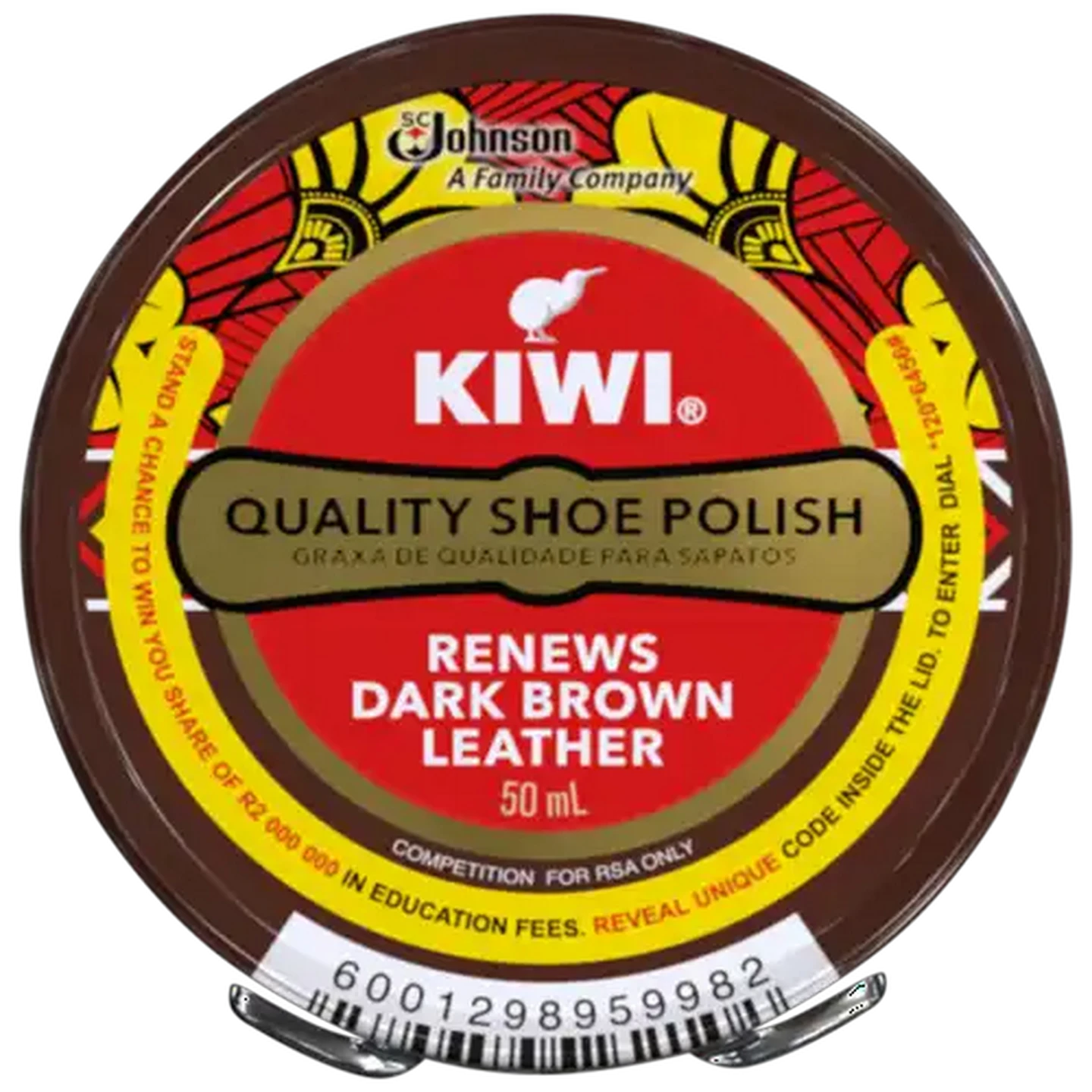 Image of Kiwi Dark Brown Shoe Polish 50ml